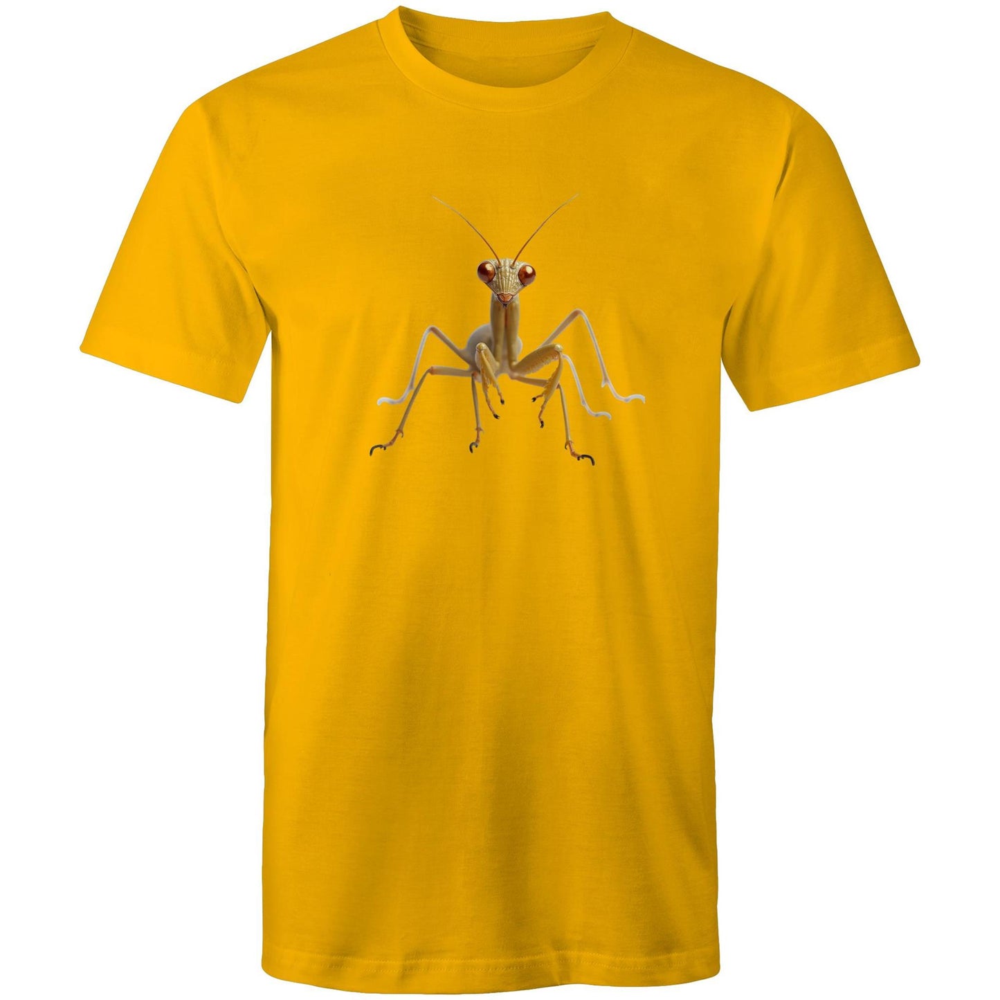 Men's Earthfolk Printed T shirt - Praying Mantis - The Crescent Moon