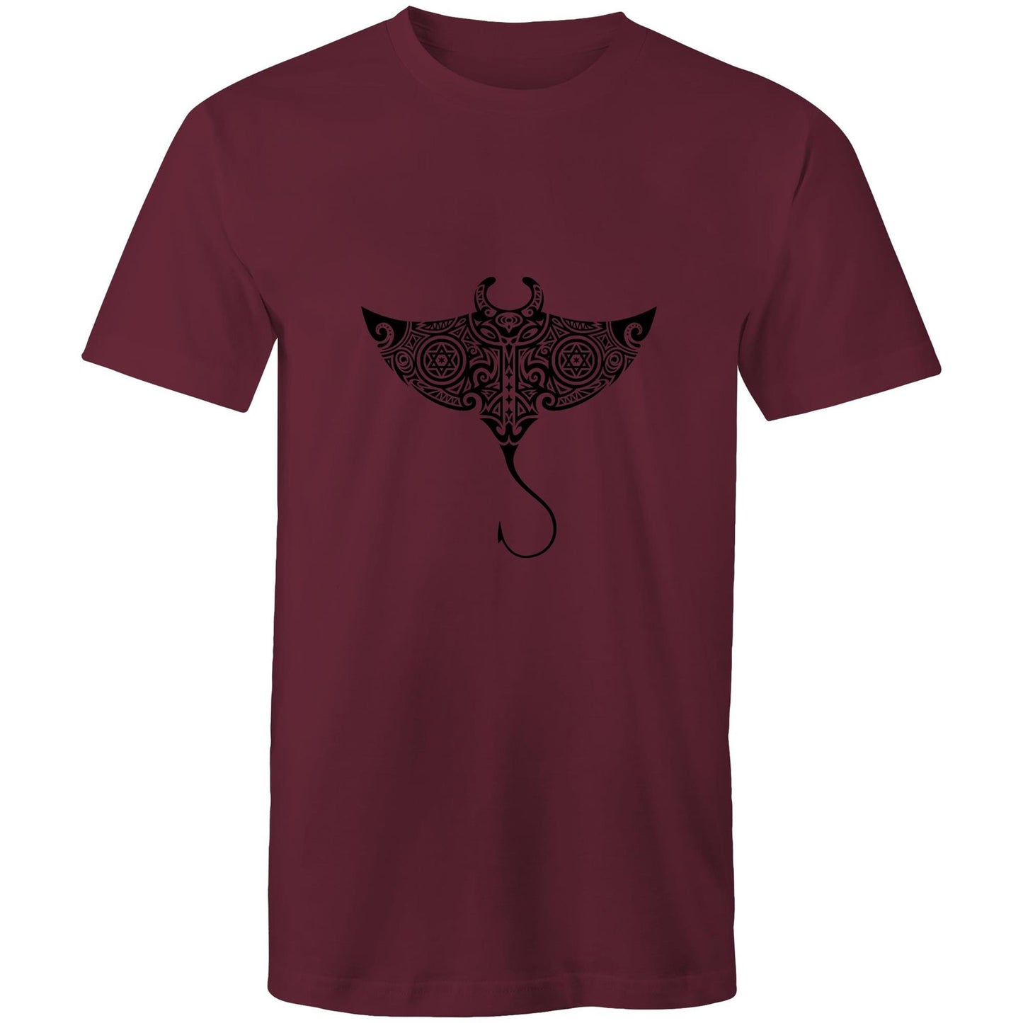 Men's Earthfolk T shirt - Totem Sting Ray - The Crescent Moon