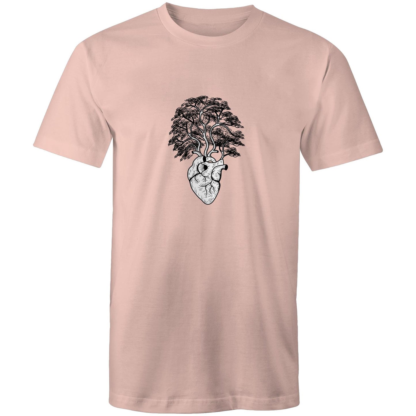 Earthfolk Printed T shirt - Mens Relaxed Fit - Grow a Heart