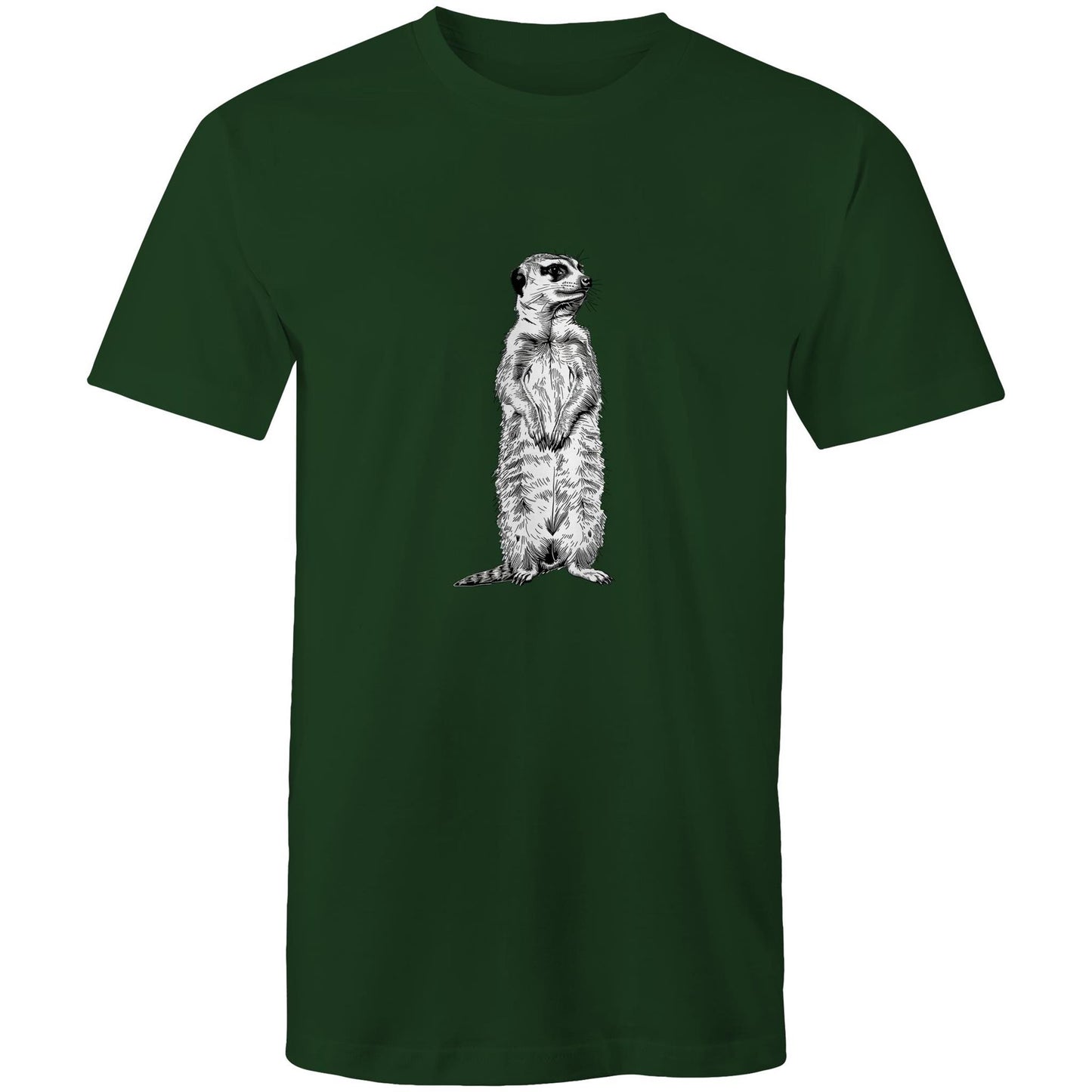 Mens Earthfolk T shirt - Meerkat - The Crescent Moon
