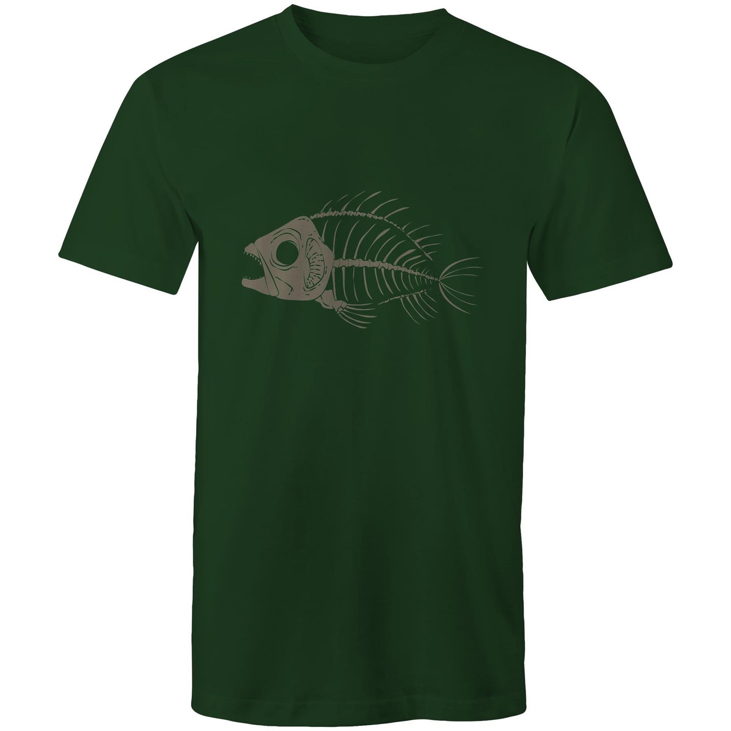 Men's Earthfolk T shirt - Fish Bones - The Crescent Moon
