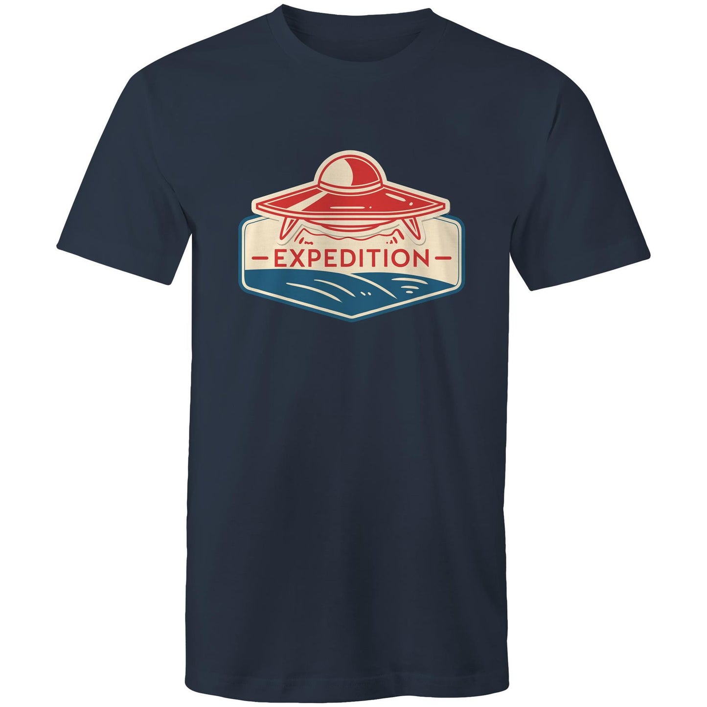 Men's Earthfolk T shirt - Alien Expedition - The Crescent Moon