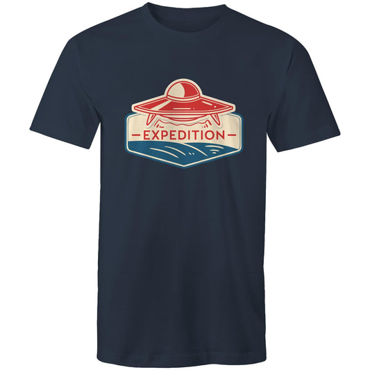 Men's Earthfolk T shirt - Alien Expedition - The Crescent Moon