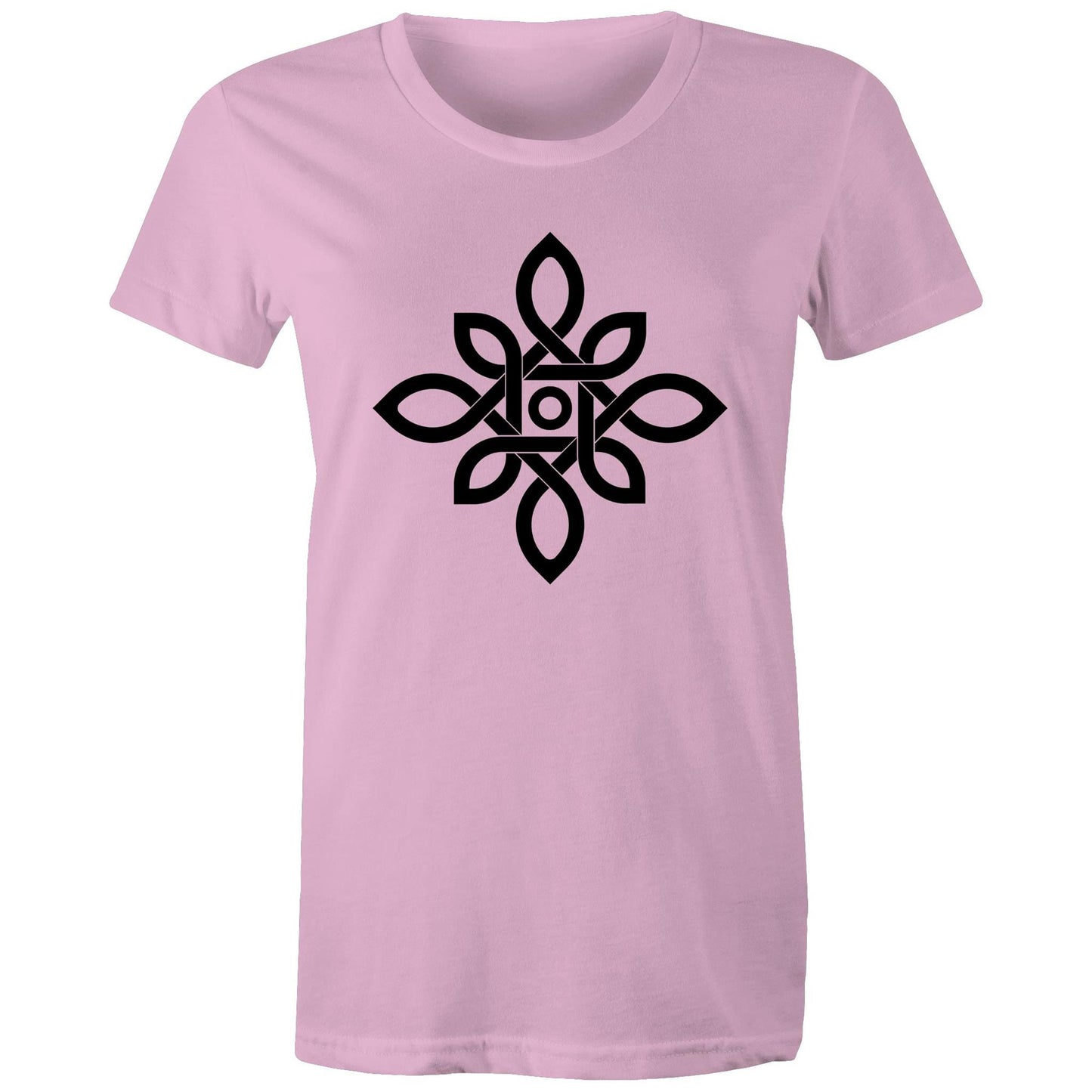 Women's Earthfolk T shirt - Celtic Nature Knot - The Crescent Moon