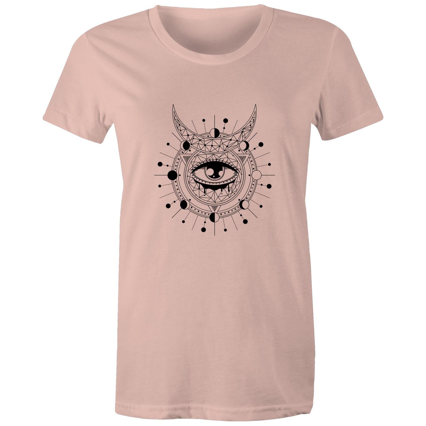 Women's Earthfolk T shirt - Divination - The Crescent Moon