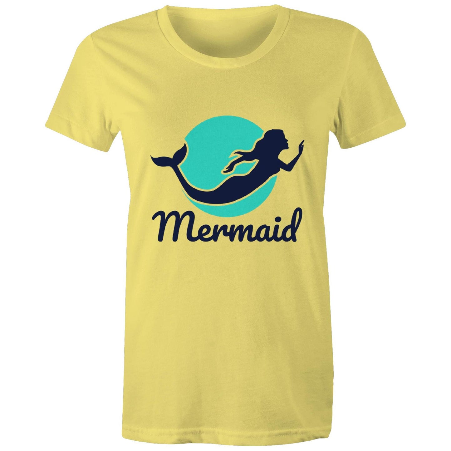 Women's Earthfolk Printed T shirt - Mermaid - The Crescent Moon