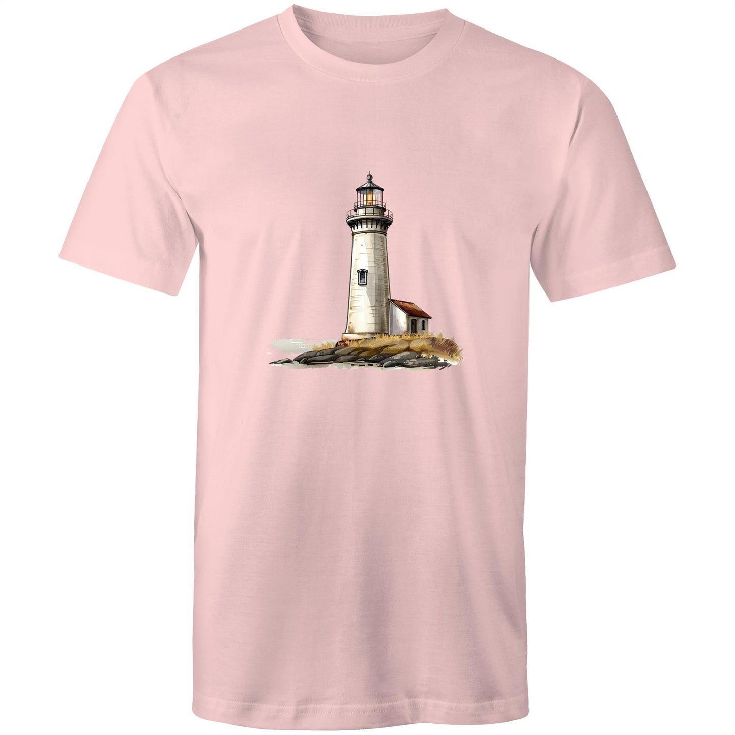 Men's Earthfolk T shirt - Lighthouse - The Crescent Moon