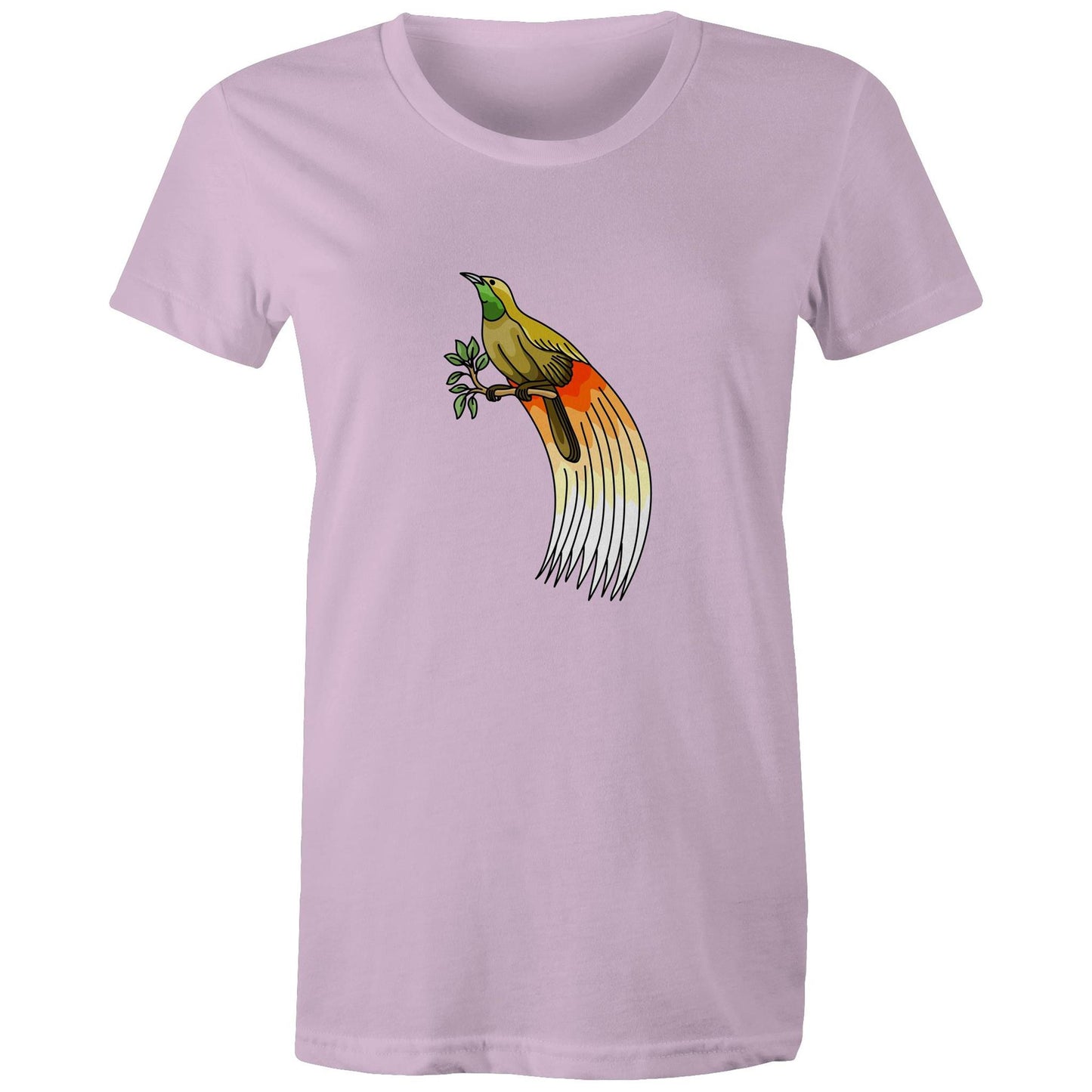 Women's Earthfolk T shirt - Bird Of Paradise - The Crescent Moon