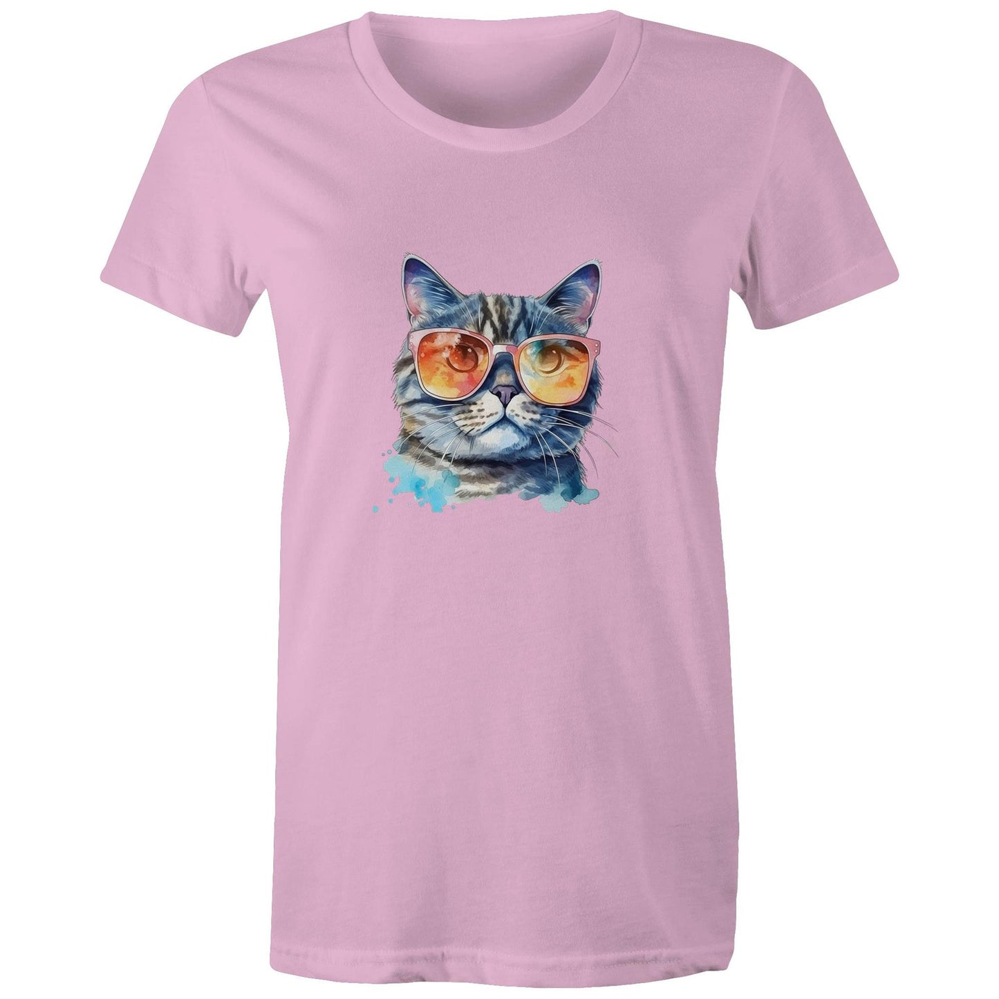 Women's Earthfolk T shirt - Kool Kat - The Crescent Moon