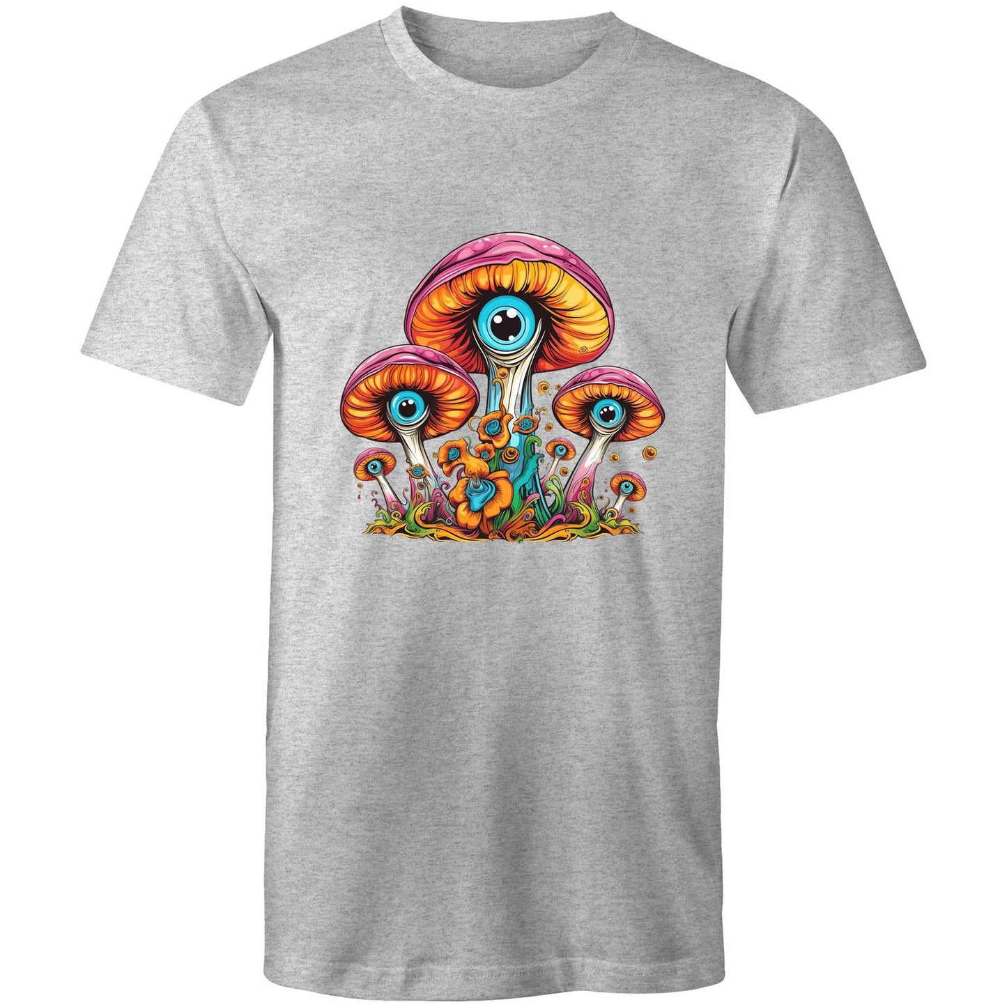Men's Earthfolk T shirt - Psychedelic Mushroom - The Crescent Moon