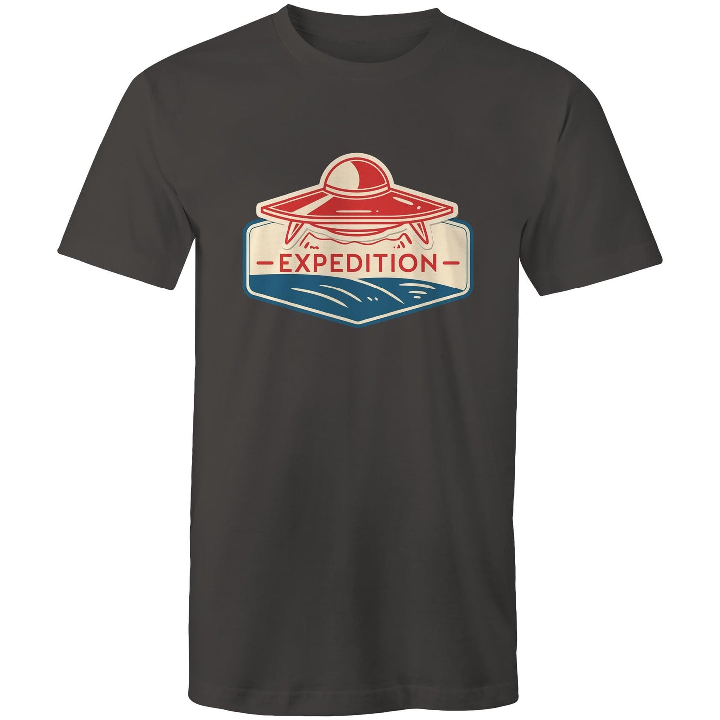 Men's Earthfolk T shirt - Alien Expedition - The Crescent Moon