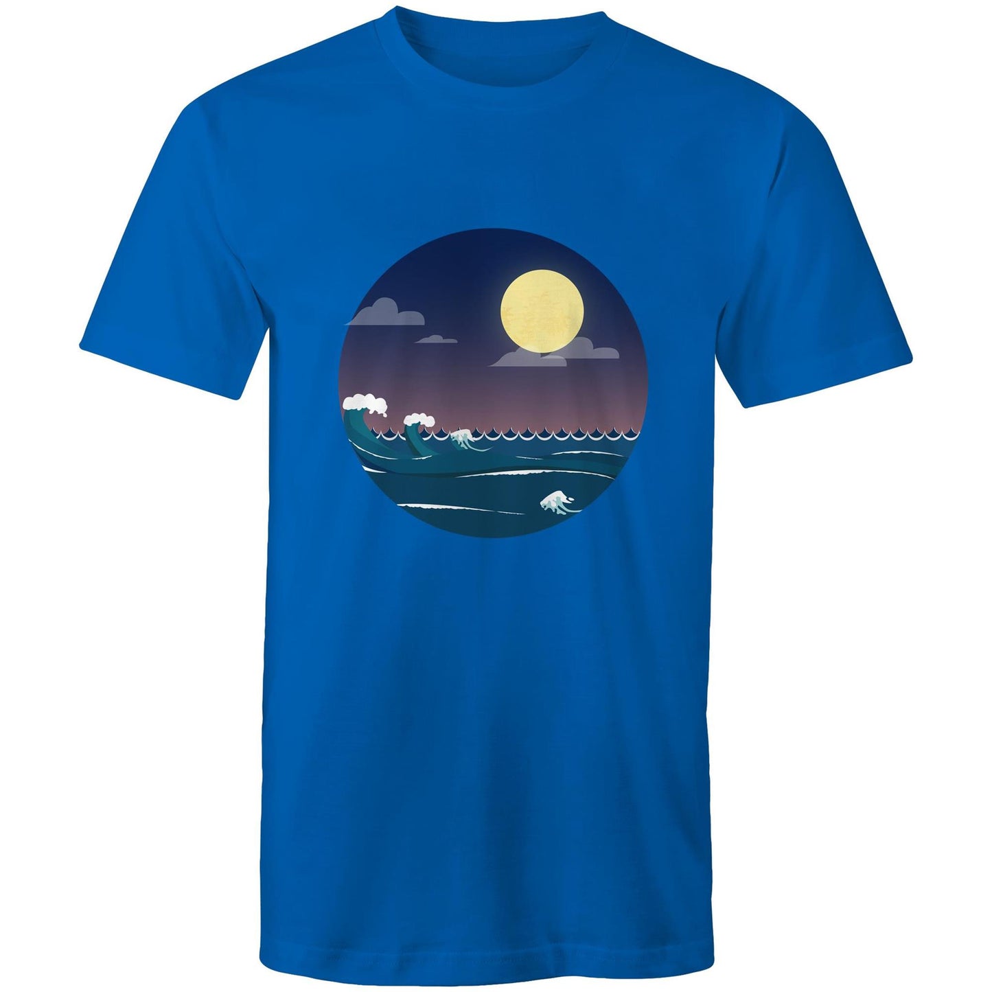 Men's Earthfolk printed T shirt - Surf and Sun - The Crescent Moon