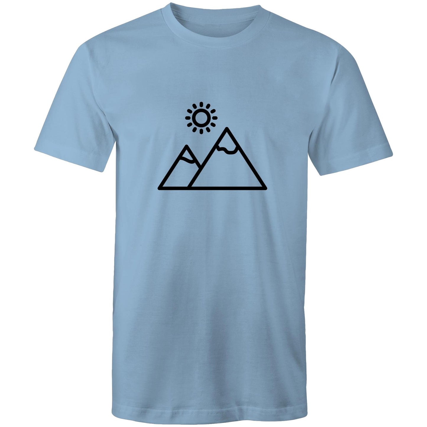 Men's Earthfolk T shirt - Monchrome Mountain - The Crescent Moon