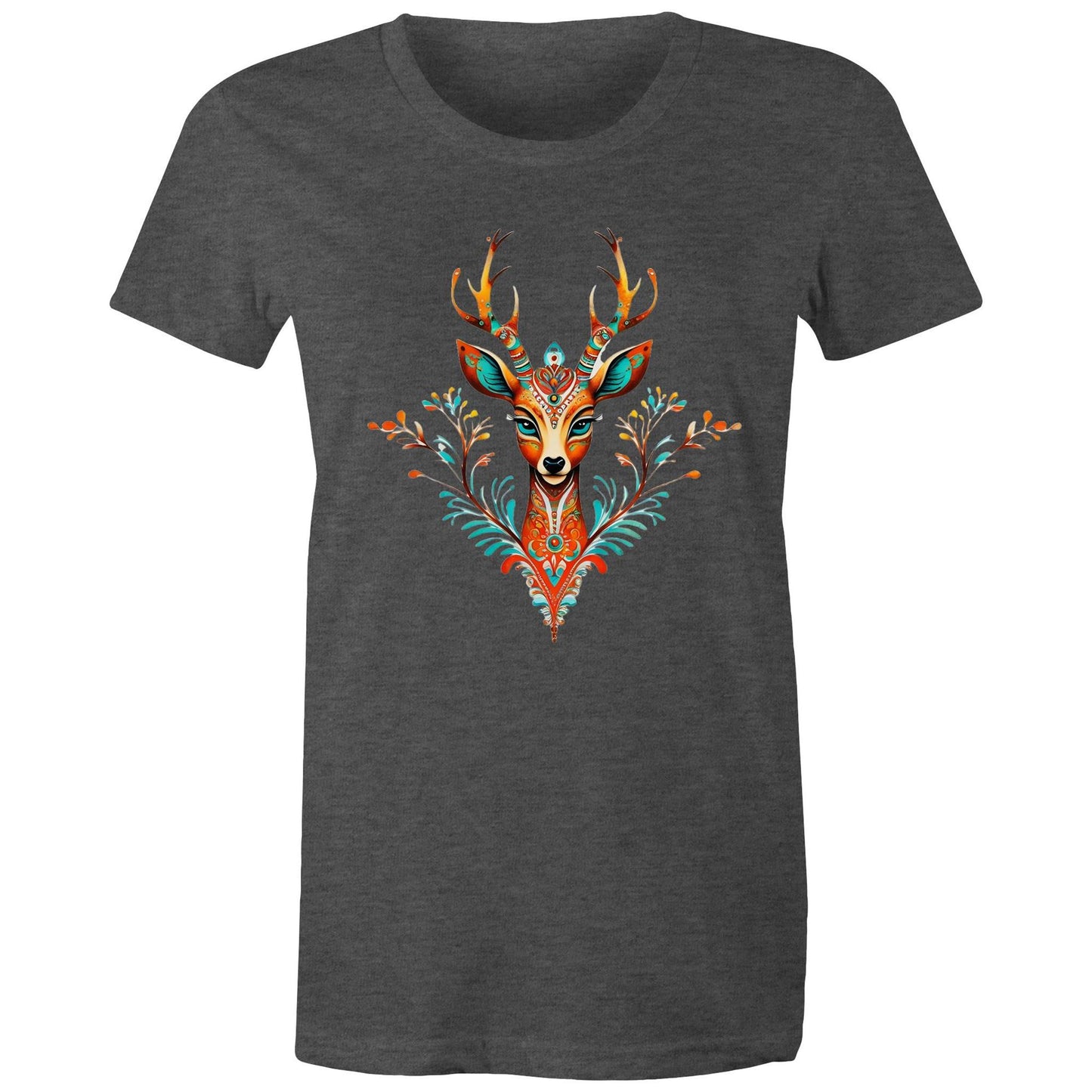 Women's Earthfolk T shirt - Spirit Animal - The Crescent Moon