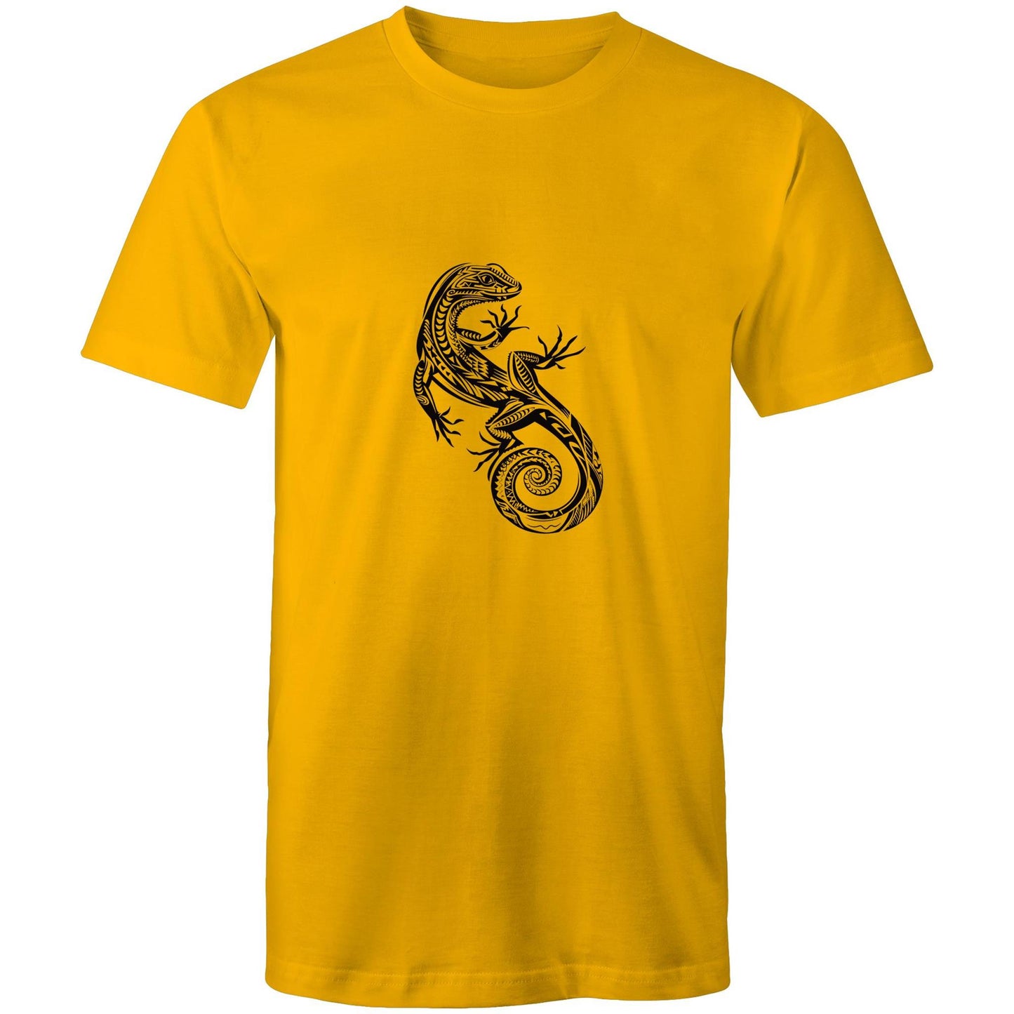 Men's Earthfolk T shirt - Totem Gecko - The Crescent Moon