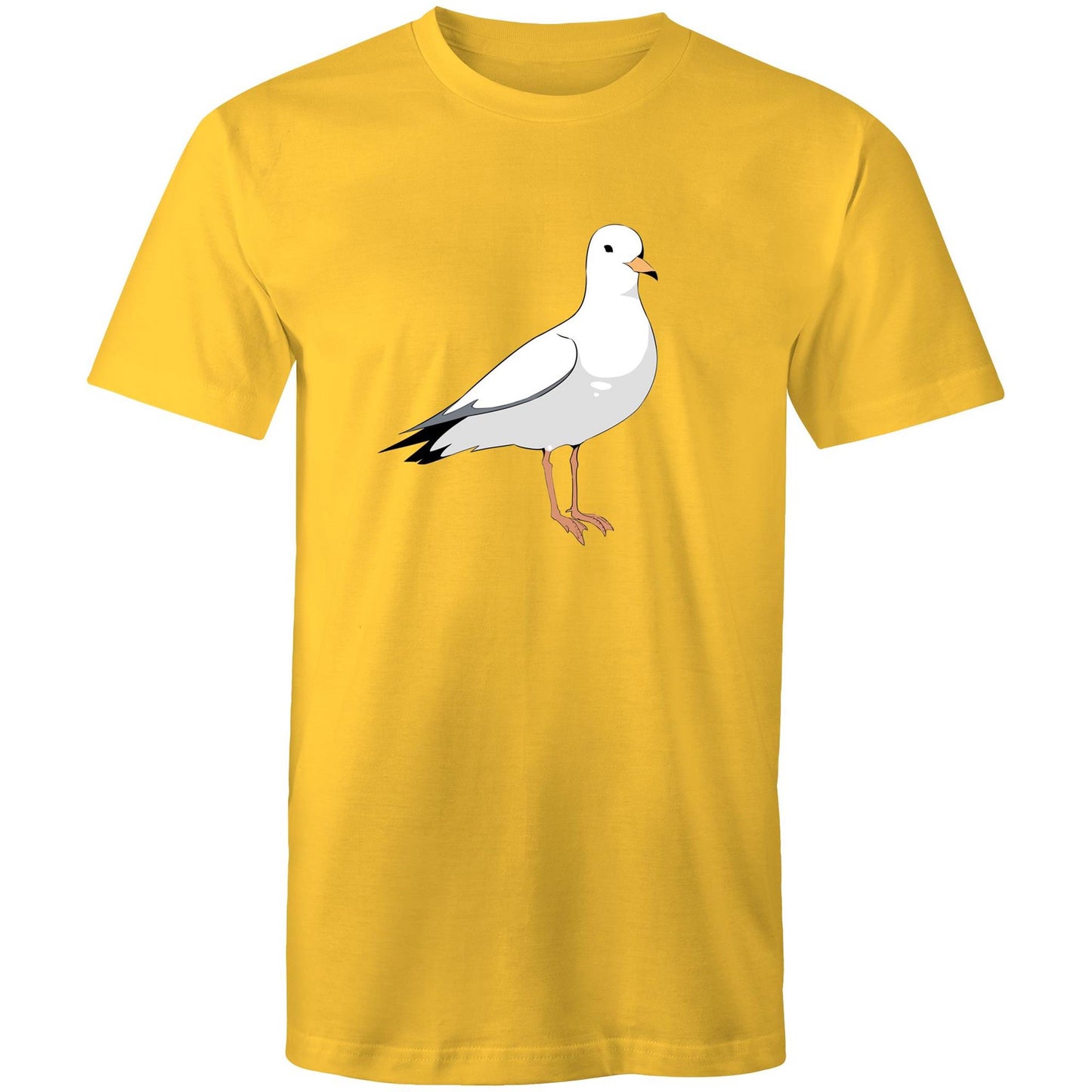 Earthfolk Printed T shirt - Mens Relaxed Fit - Steve the Seagull - The Crescent Moon