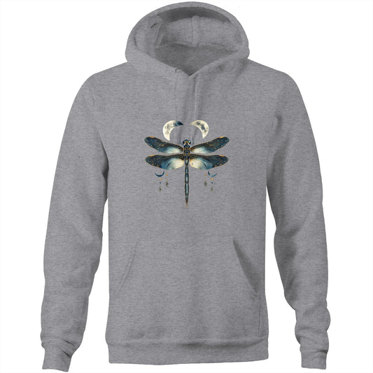 Unisex Earthfolk Hoodie - Dragonfly Moon - The Crescent Moon