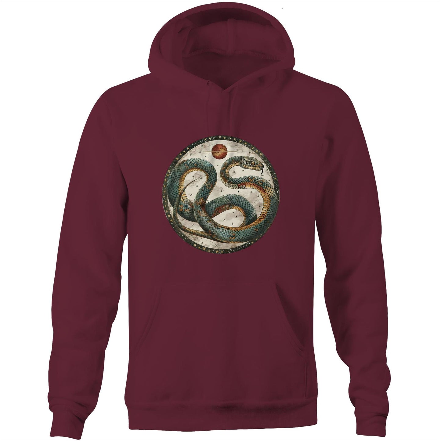 Men's Earthfolk Hoodie - Celestial Serpent