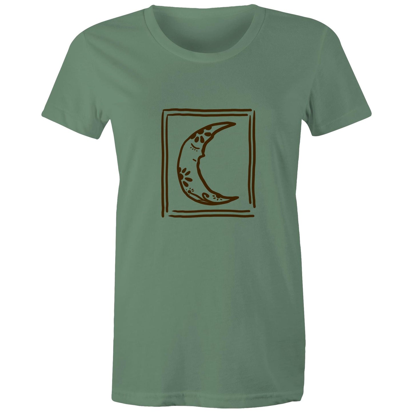 Women's Earthfolk T shirt - Sleepy Moon