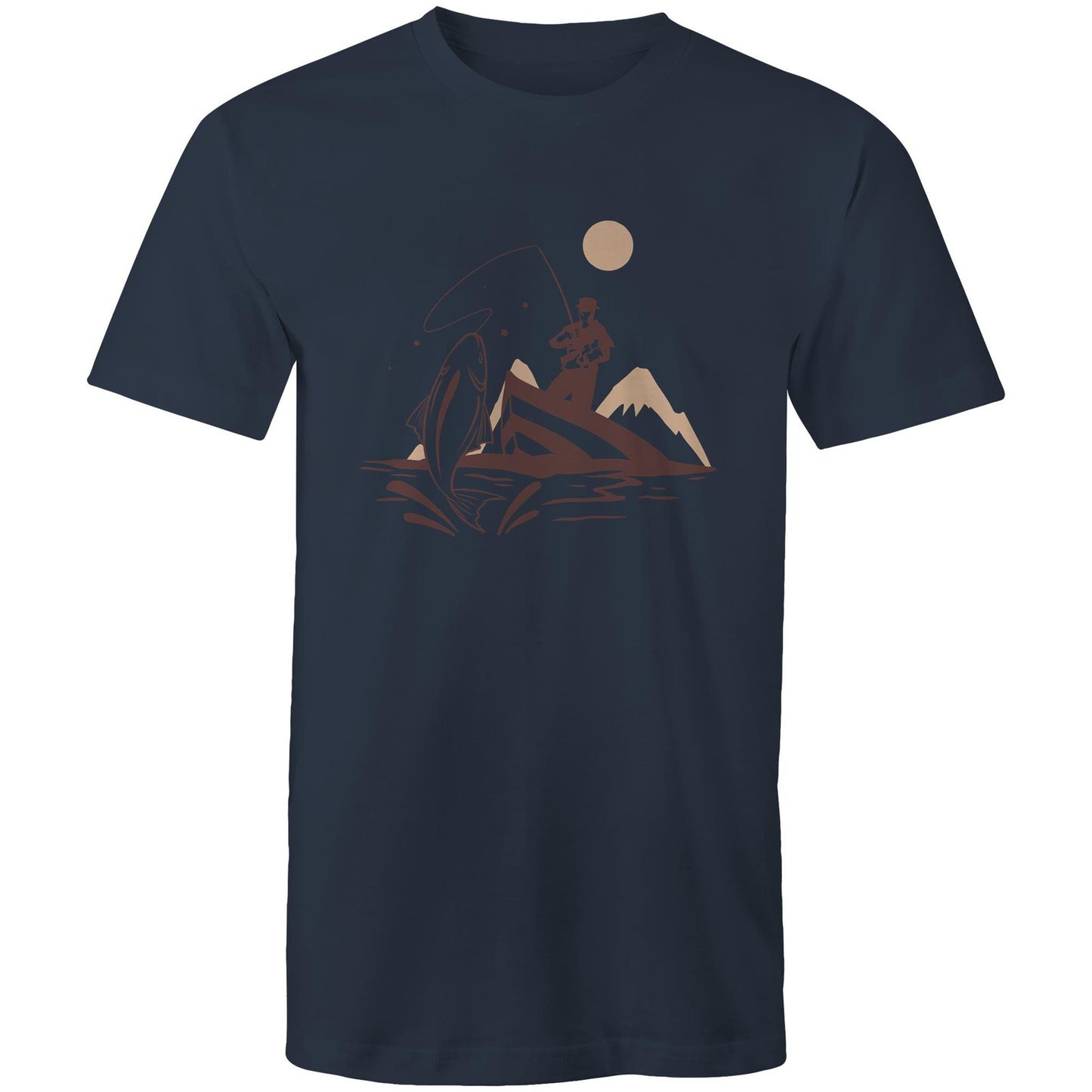 Men's Earthfolk T shirt - Catch of the Day - The Crescent Moon