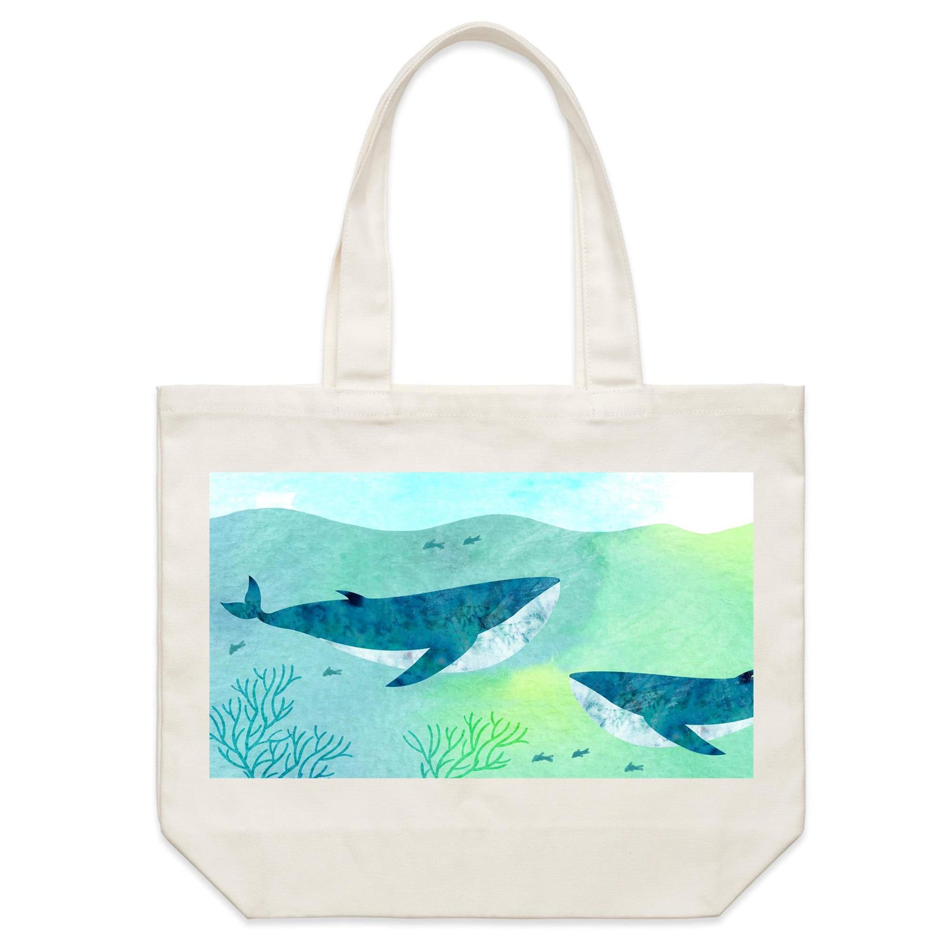 Earthfolk Canvas Tote Bag - Water Colour Dreams - The Crescent Moon