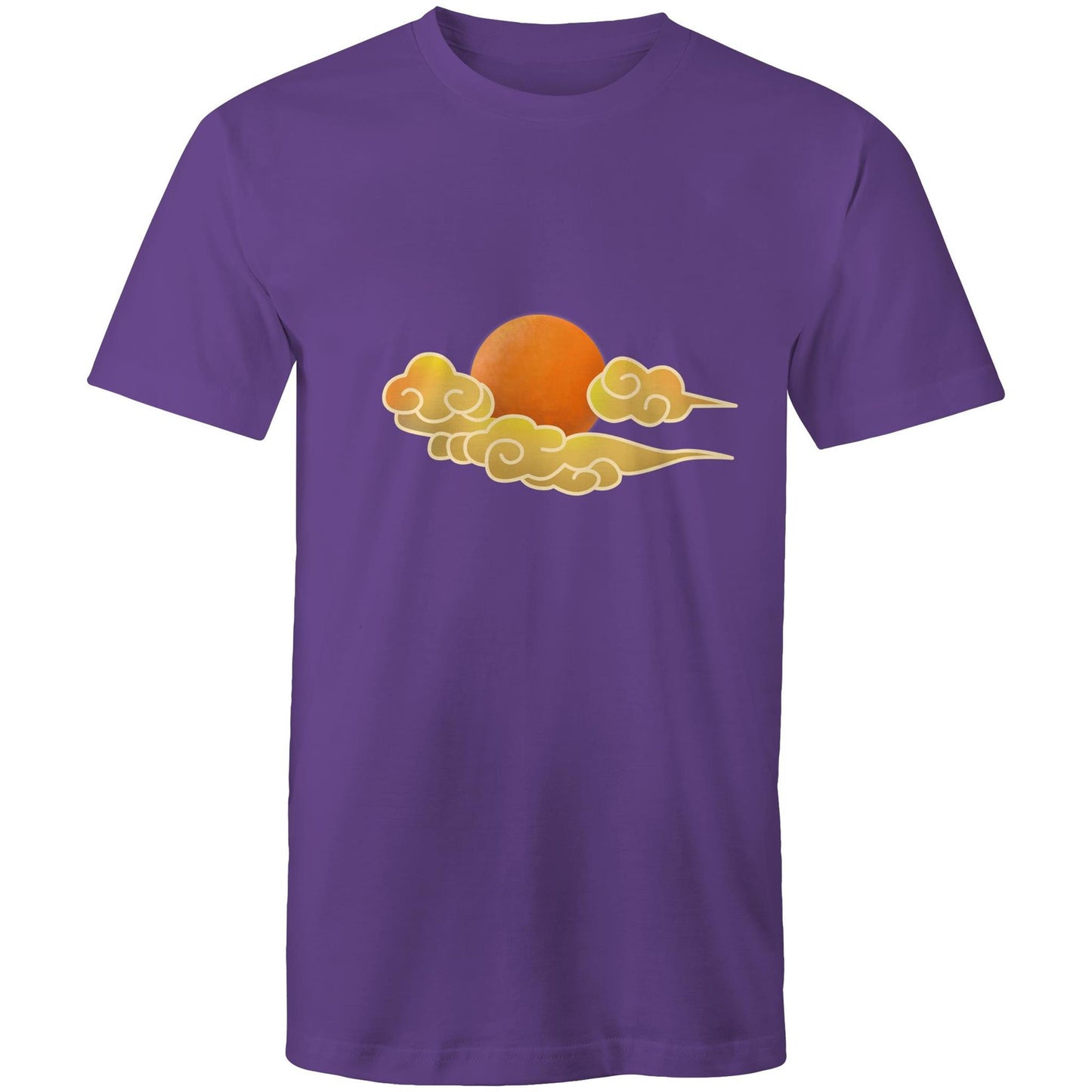 Men's Earthfolk T shirt - Cloud Swirl - The Crescent Moon
