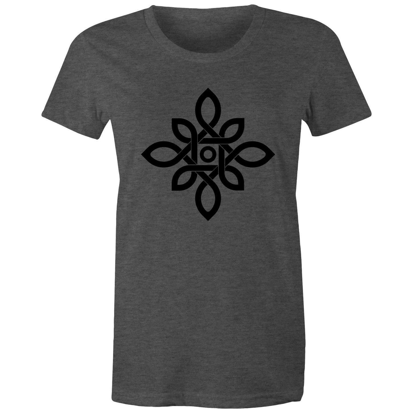 Women's Earthfolk T shirt - Celtic Nature Knot - The Crescent Moon