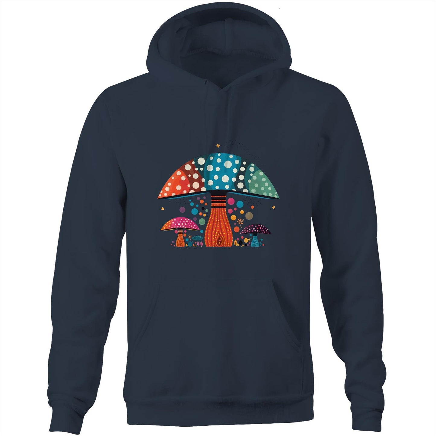 Unisex Earthfolk Hoodie - Zingy Mushrooms - The Crescent Moon