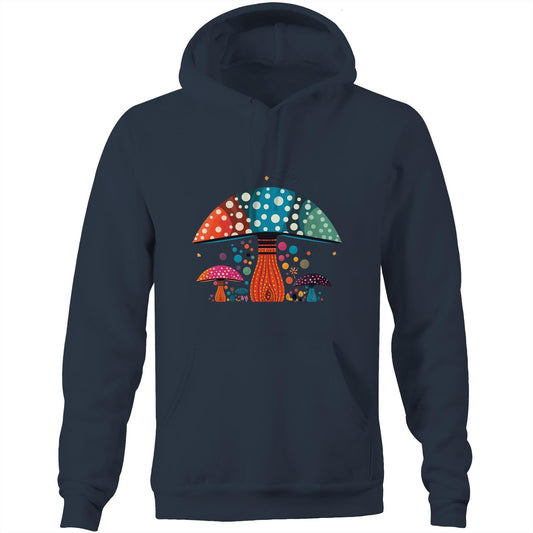 Unisex Earthfolk Hoodie - Zingy Mushrooms - The Crescent Moon