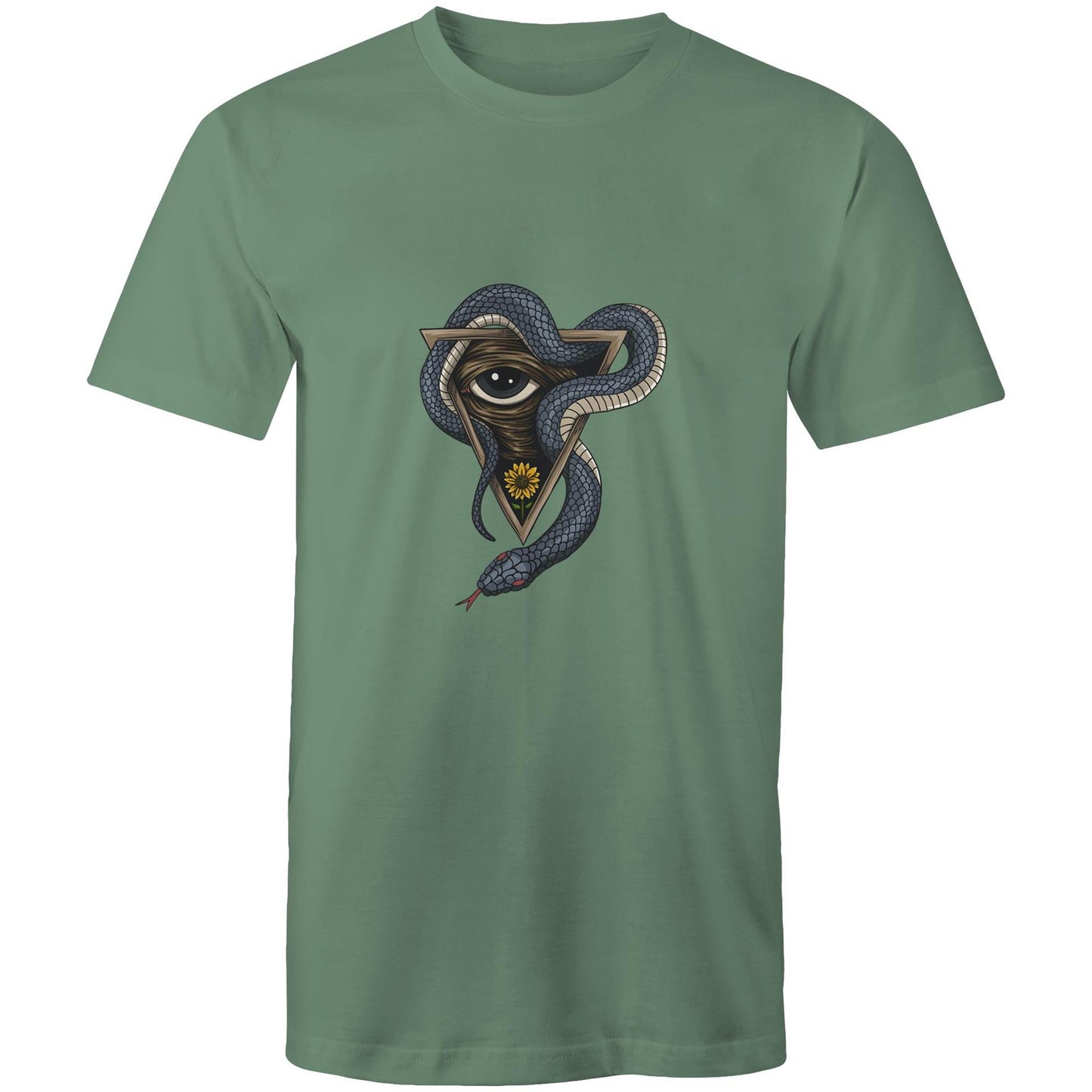 Men's Earthfolk T shirt - Serpents Vision - The Crescent Moon