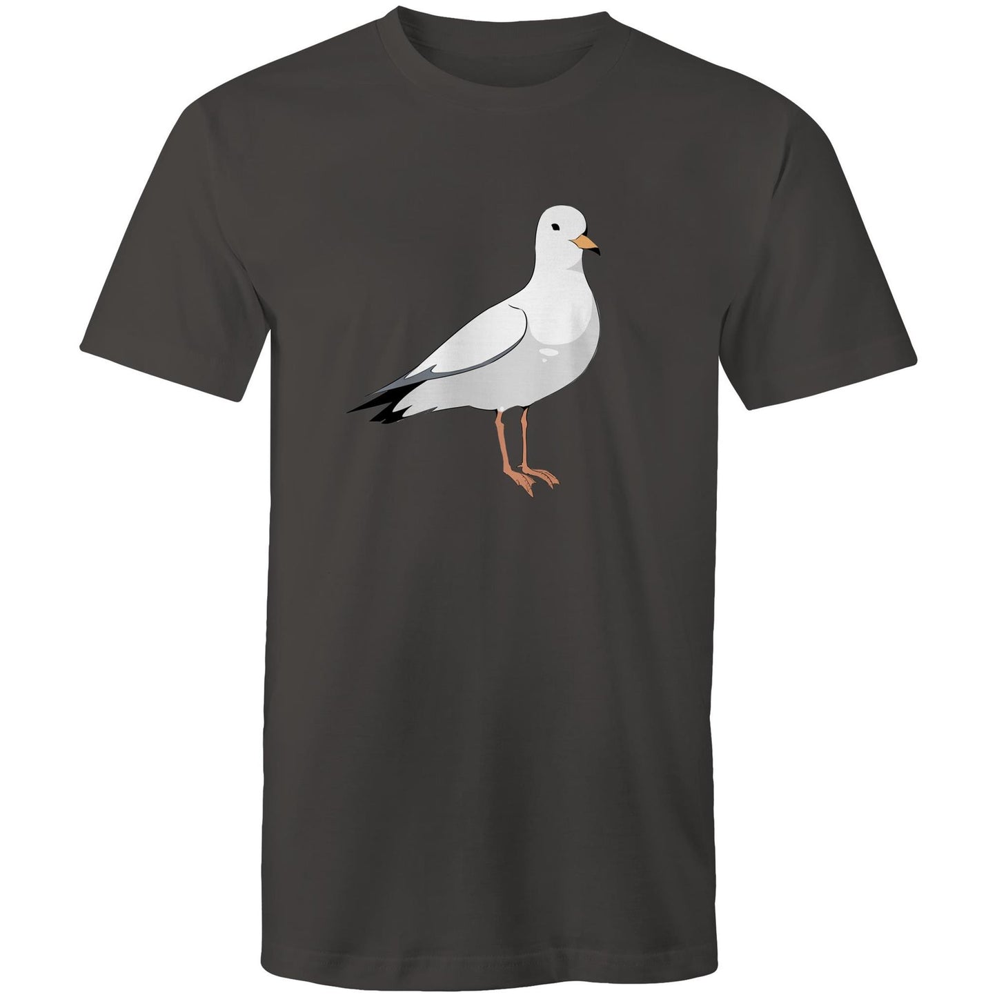 Earthfolk Printed T shirt - Mens Relaxed Fit - Steve the Seagull - The Crescent Moon