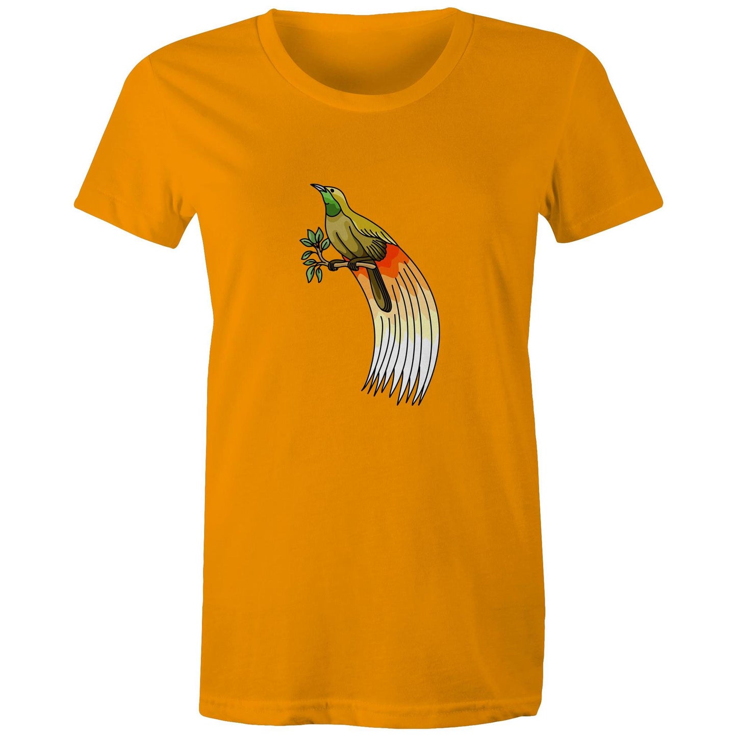 Women's Earthfolk T shirt - Bird Of Paradise - The Crescent Moon