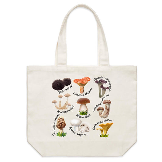 Earthfolk Canvas Tote Bag -Fungi - The Crescent Moon