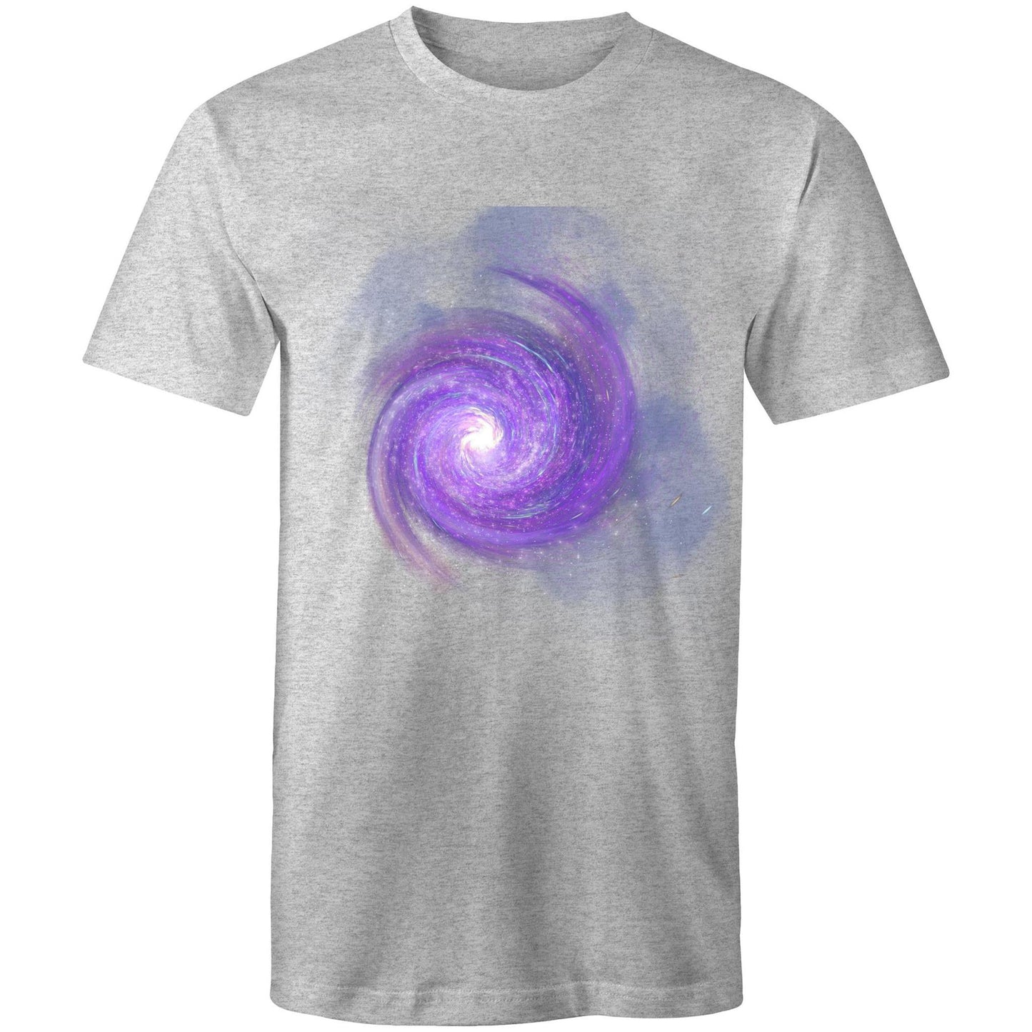 Men's Earthfolk Printed T shirt - Purple Galaxy - The Crescent Moon