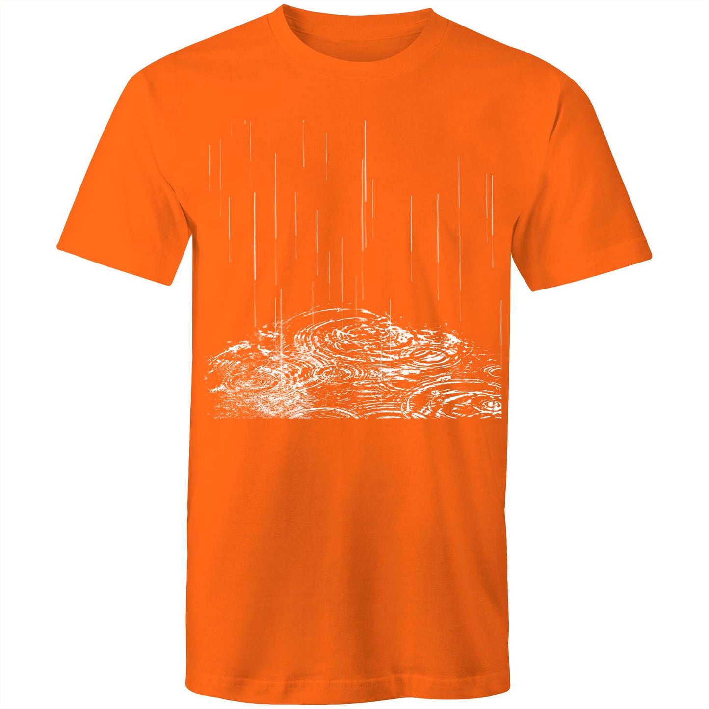 Men's Earthfolk Printed T shirt - Rain Drops - The Crescent Moon