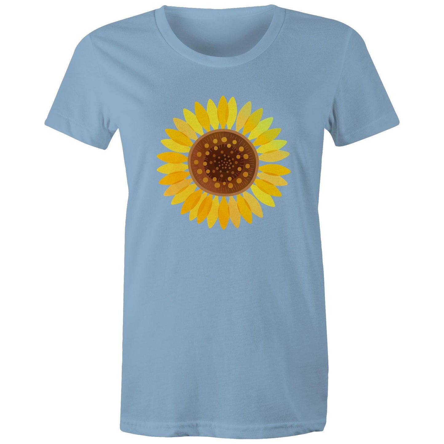 Women's Earthfolk T shirt - Sunflower - The Crescent Moon