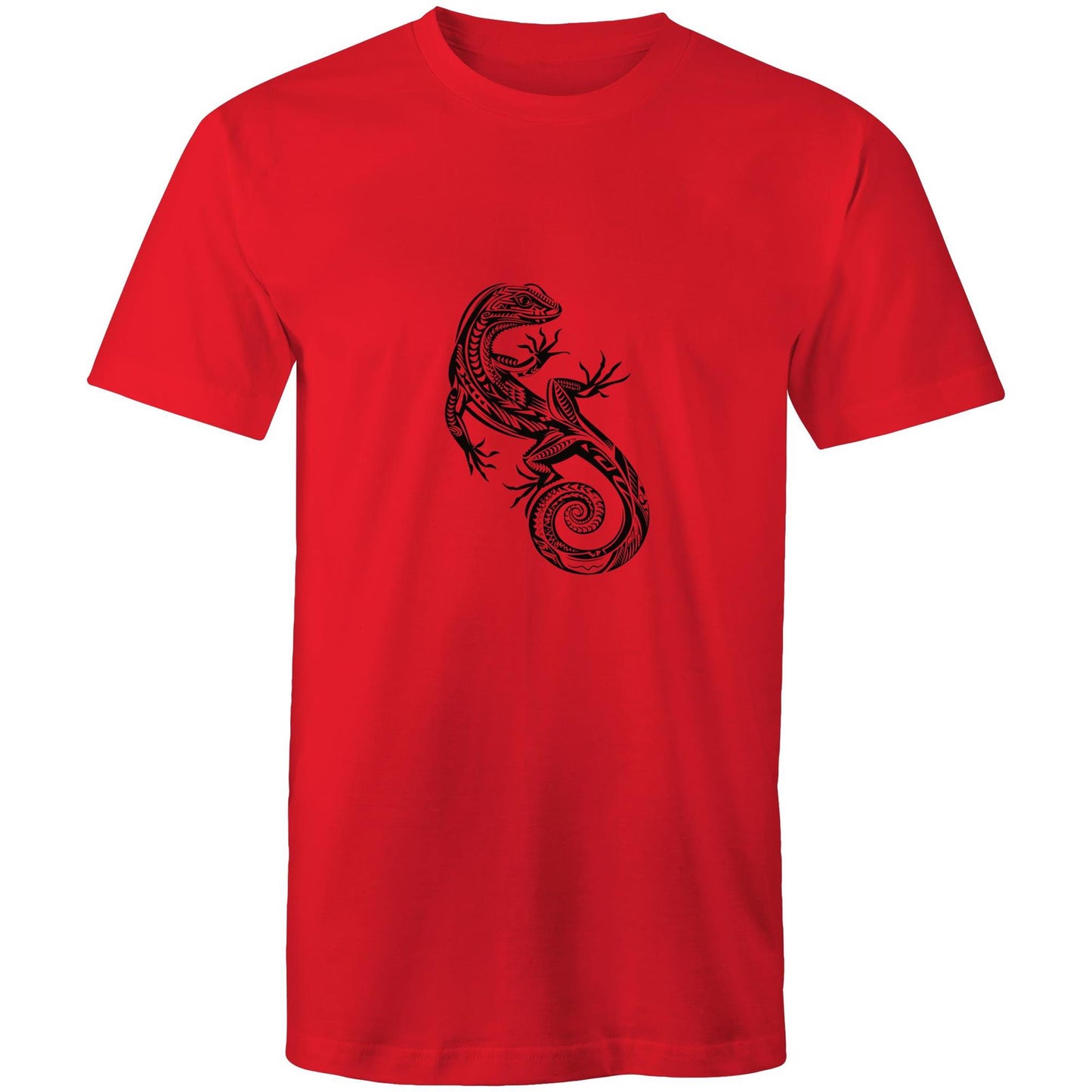 Men's Earthfolk T shirt - Totem Gecko - The Crescent Moon