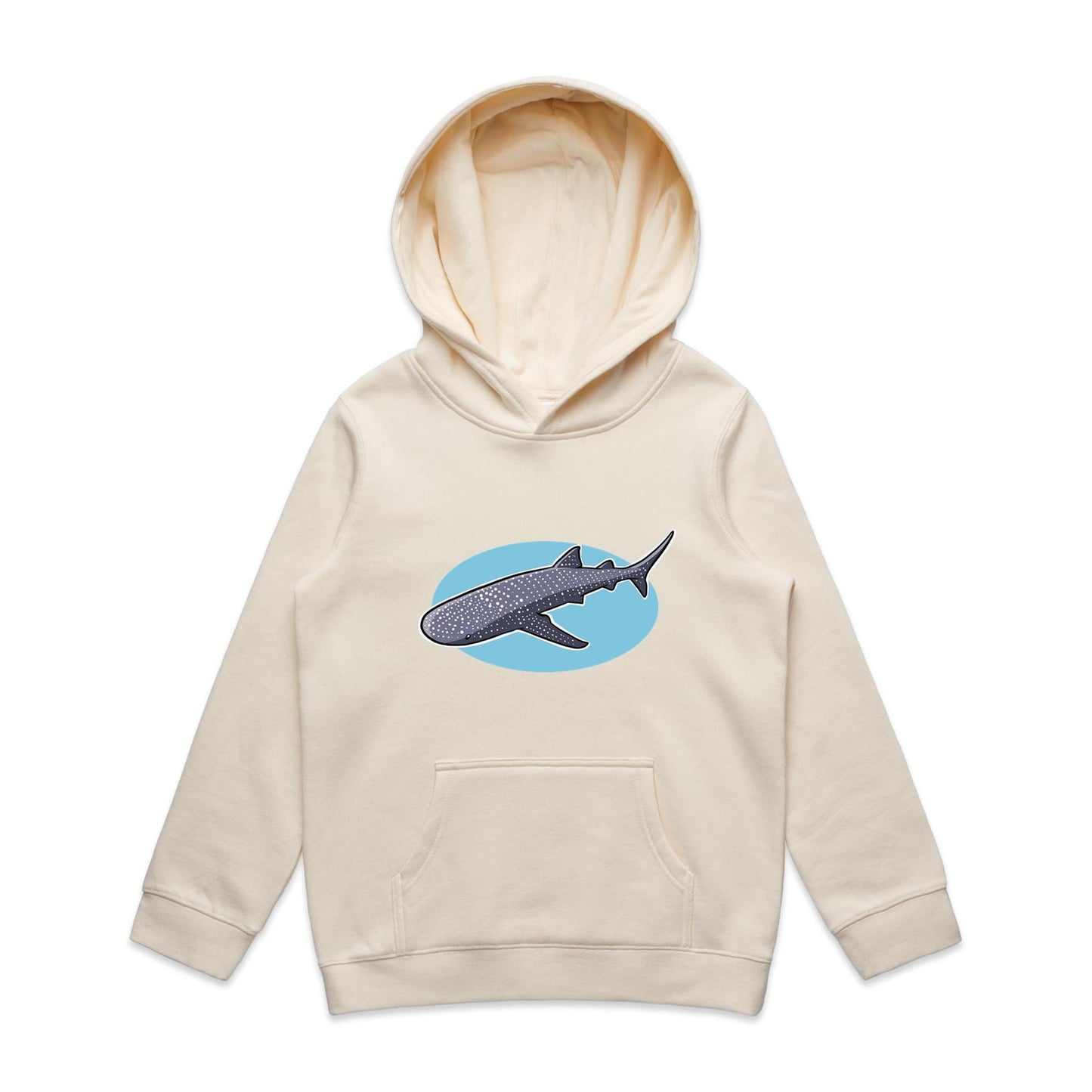 Kid's Earthfolk Hoodie - Cruising Whale Shark - The Crescent Moon