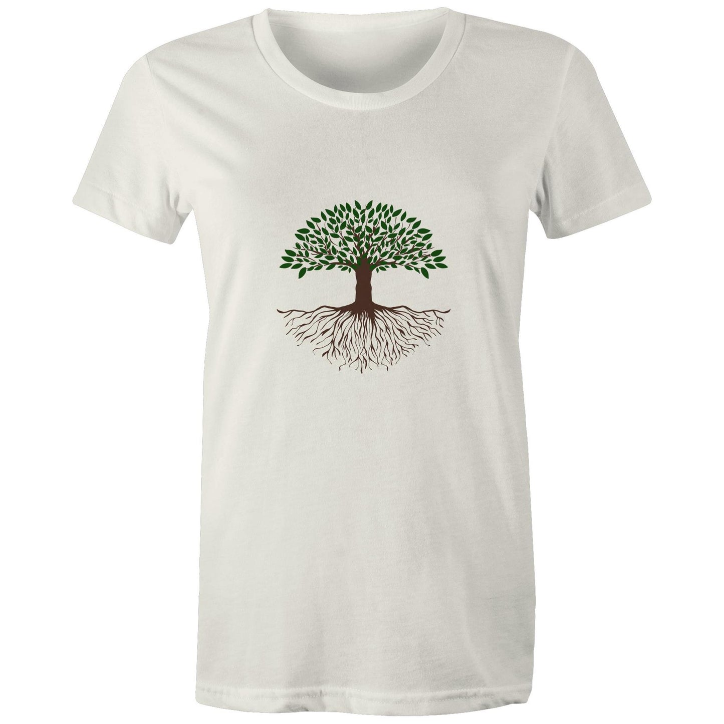 Women's Organic Earthfolk T shirt - Tree of Life - The Crescent Moon