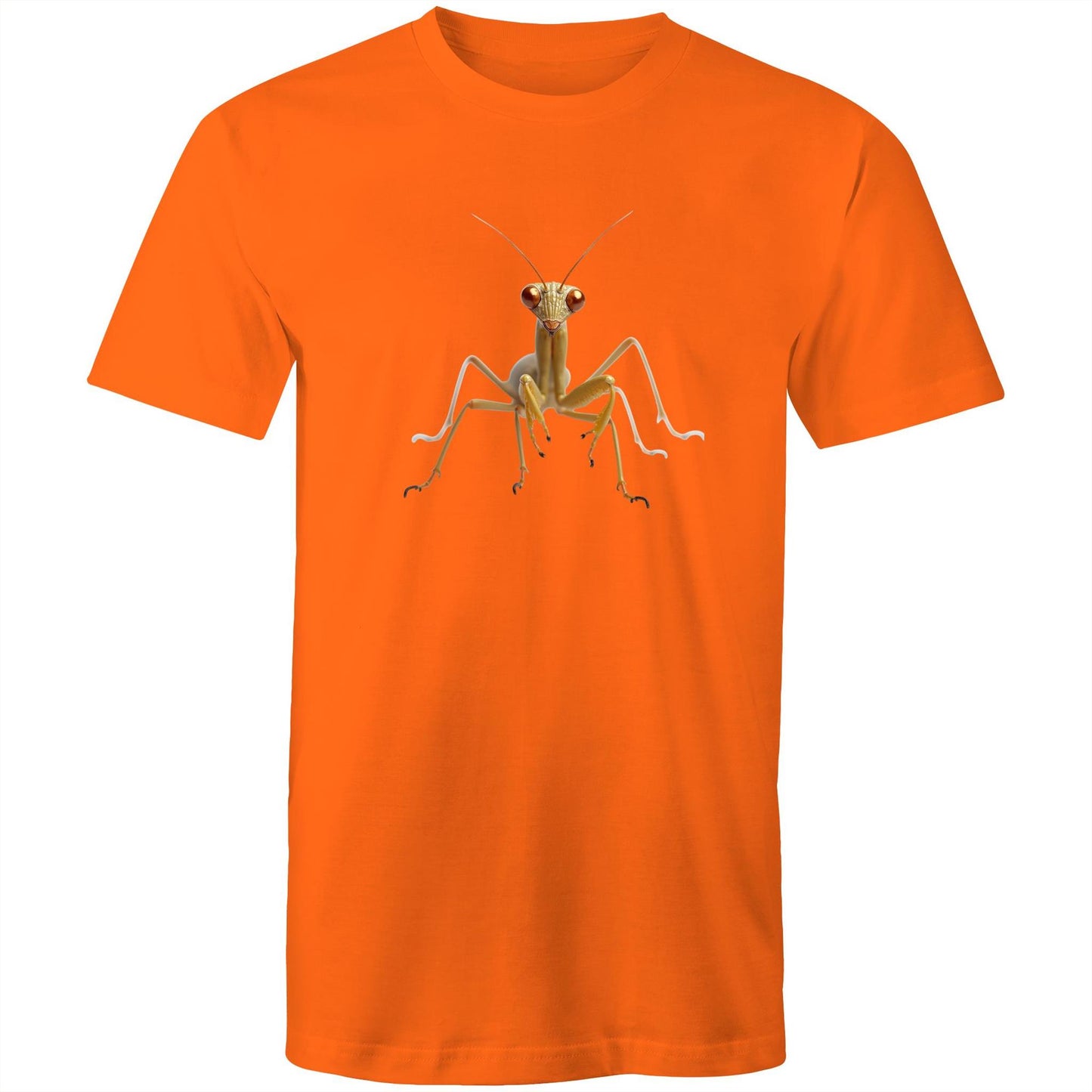 Men's Earthfolk Printed T shirt - Praying Mantis - The Crescent Moon