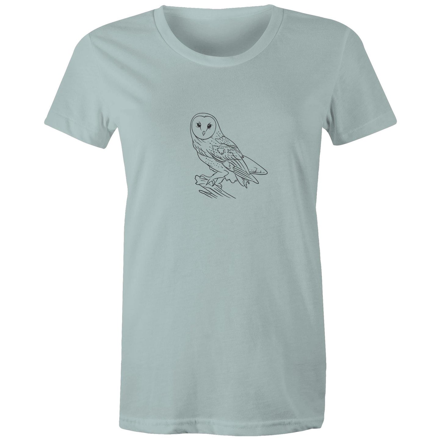 Women's Earthfolk Printed T shirt - Owl Sketch