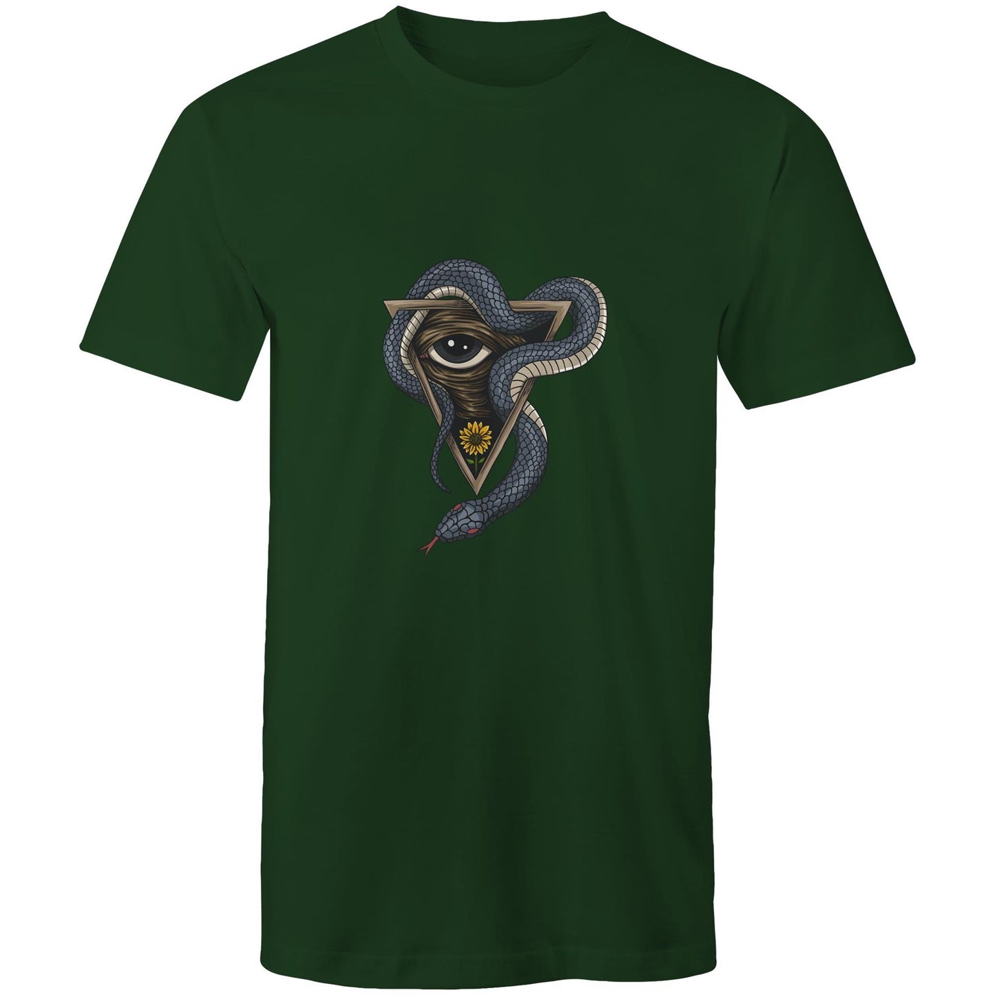 Men's Earthfolk T shirt - Serpents Vision - The Crescent Moon