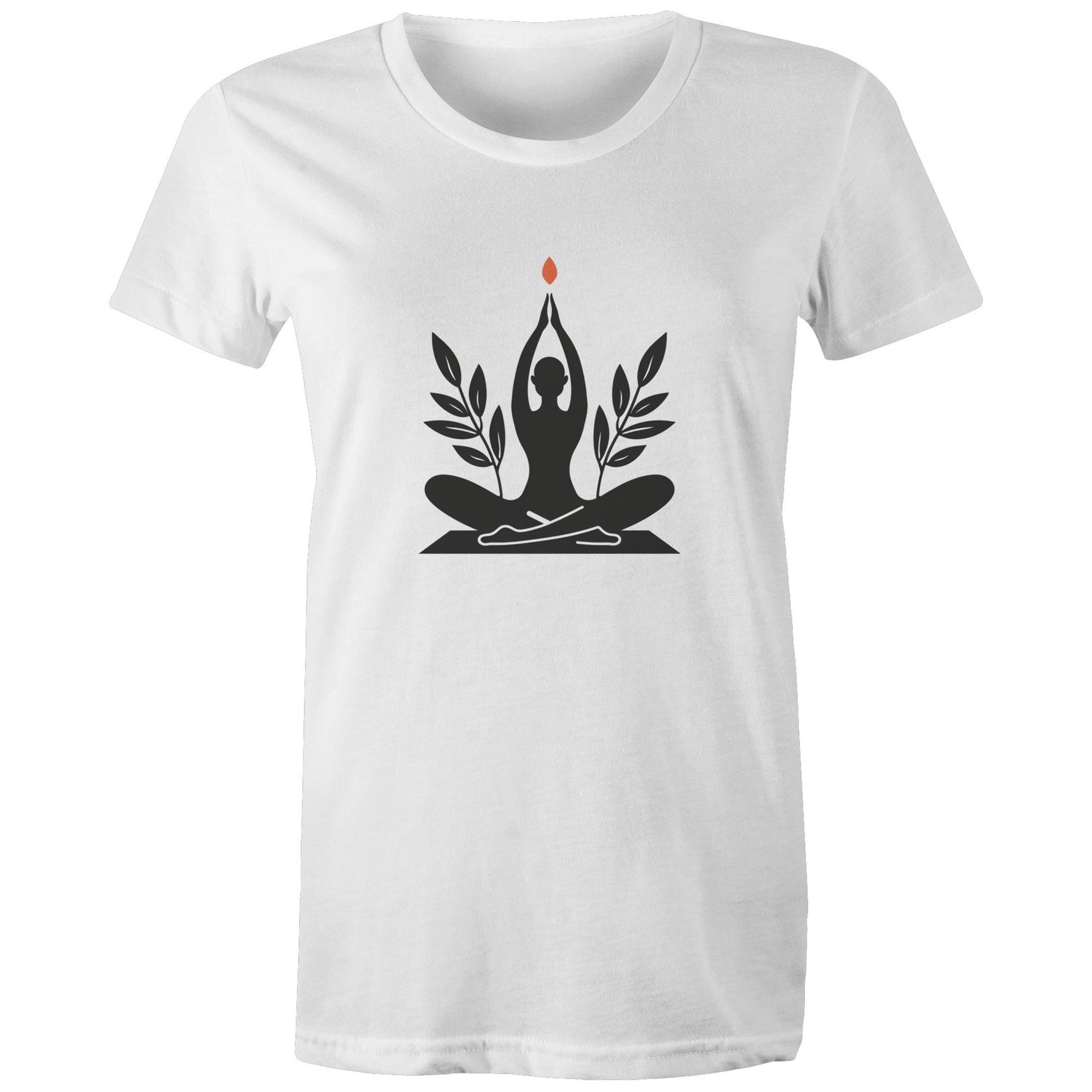 Women's Earthfolk T shirt - Inner Peace - The Crescent Moon