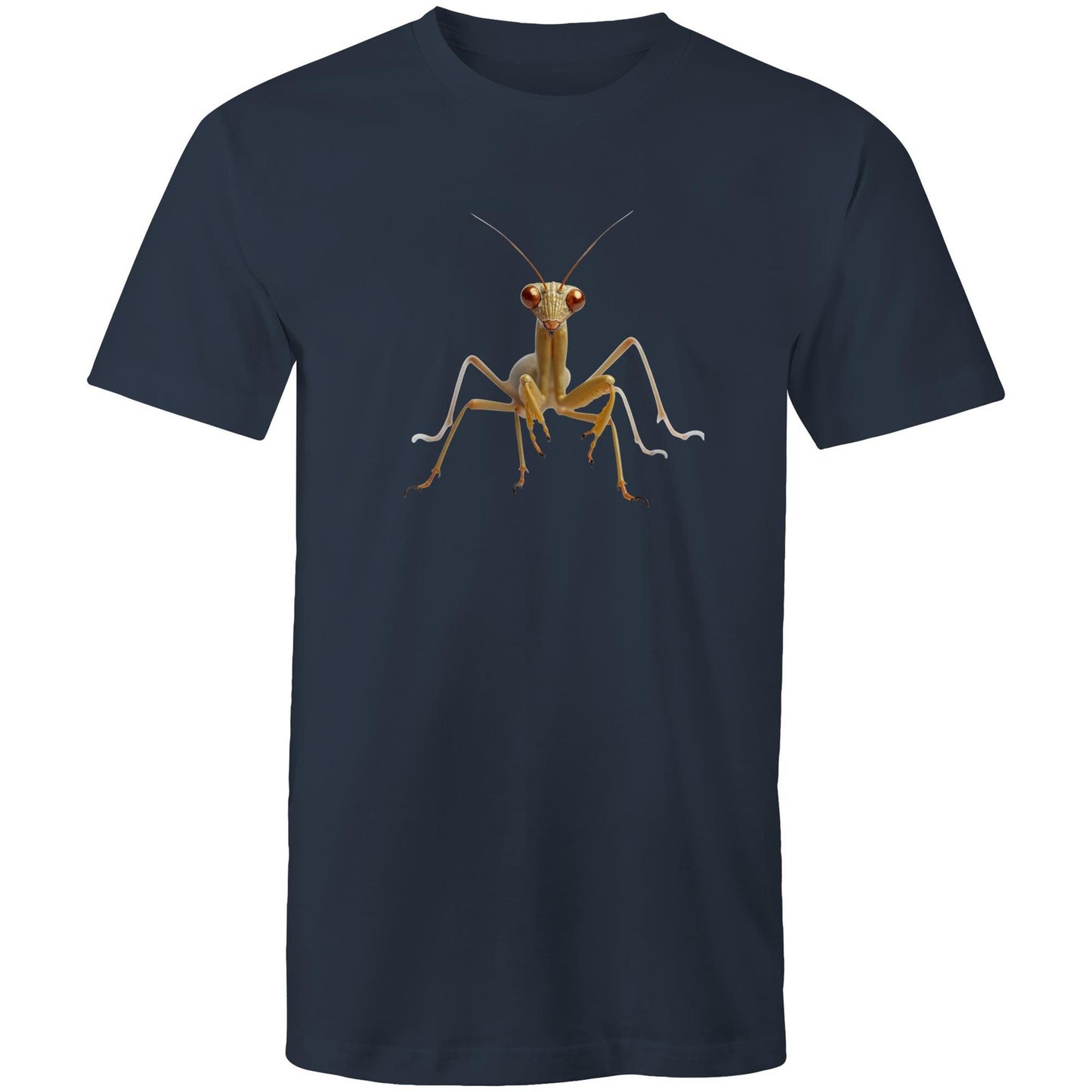 Men's Earthfolk Printed T shirt - Praying Mantis - The Crescent Moon