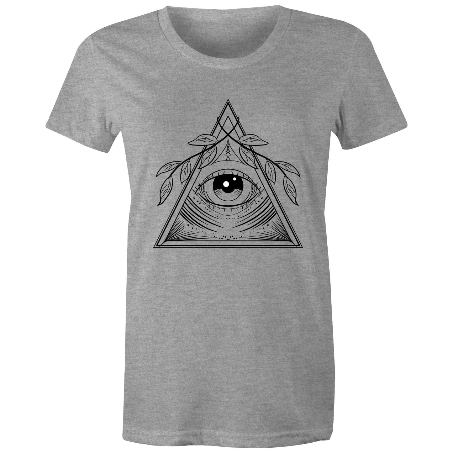 Womens Earthfolk T shirt - Natures Eye - The Crescent Moon