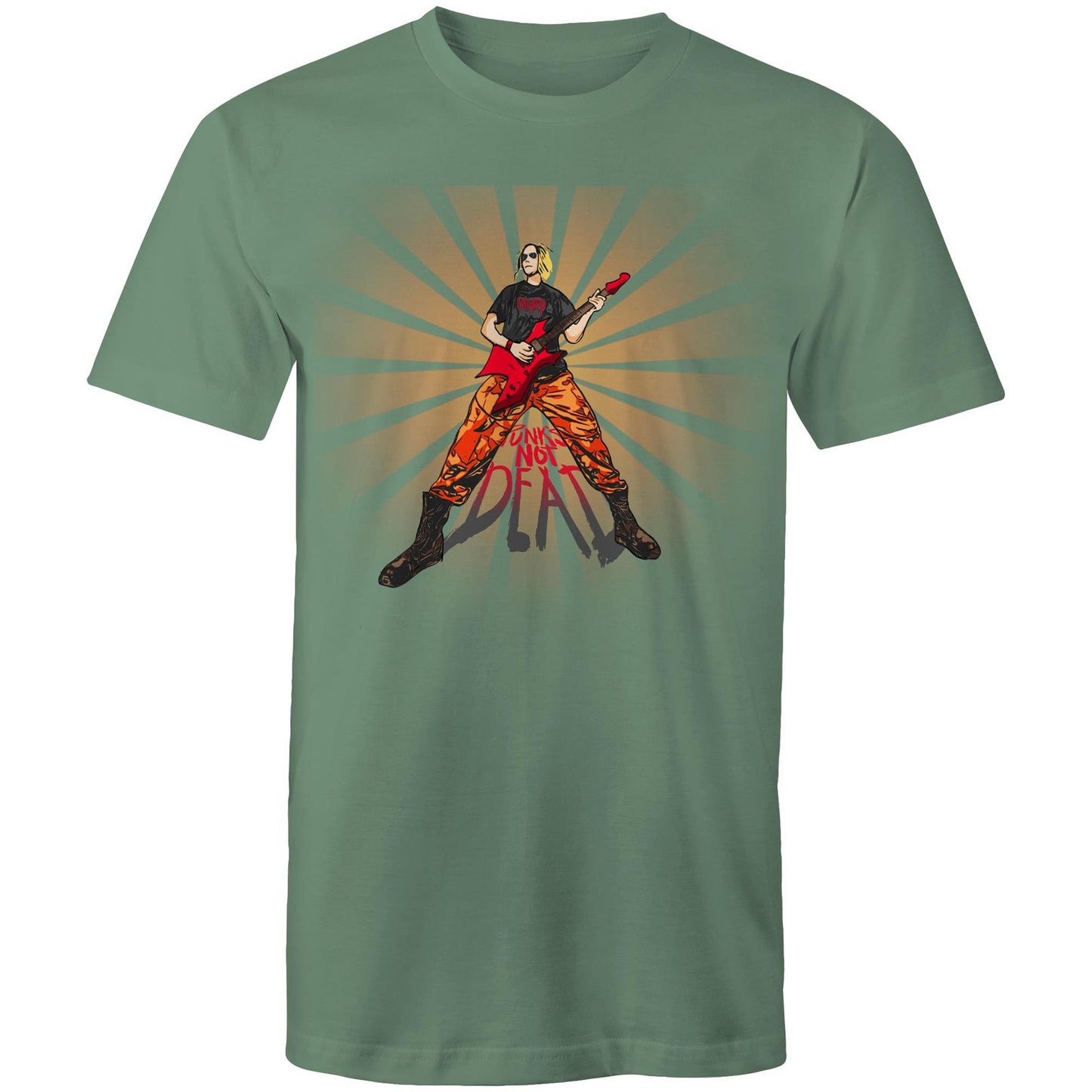 Men's Earthfolk T shirt - Punks Not Dead - The Crescent Moon