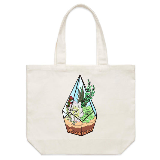 Earthfolk Canvas Tote Bag - Terrarium - The Crescent Moon