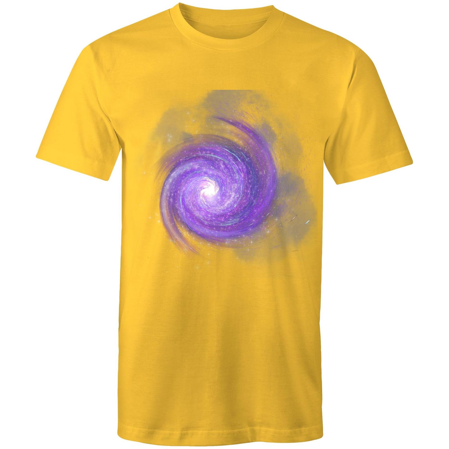 Men's Earthfolk Printed T shirt - Purple Galaxy - The Crescent Moon