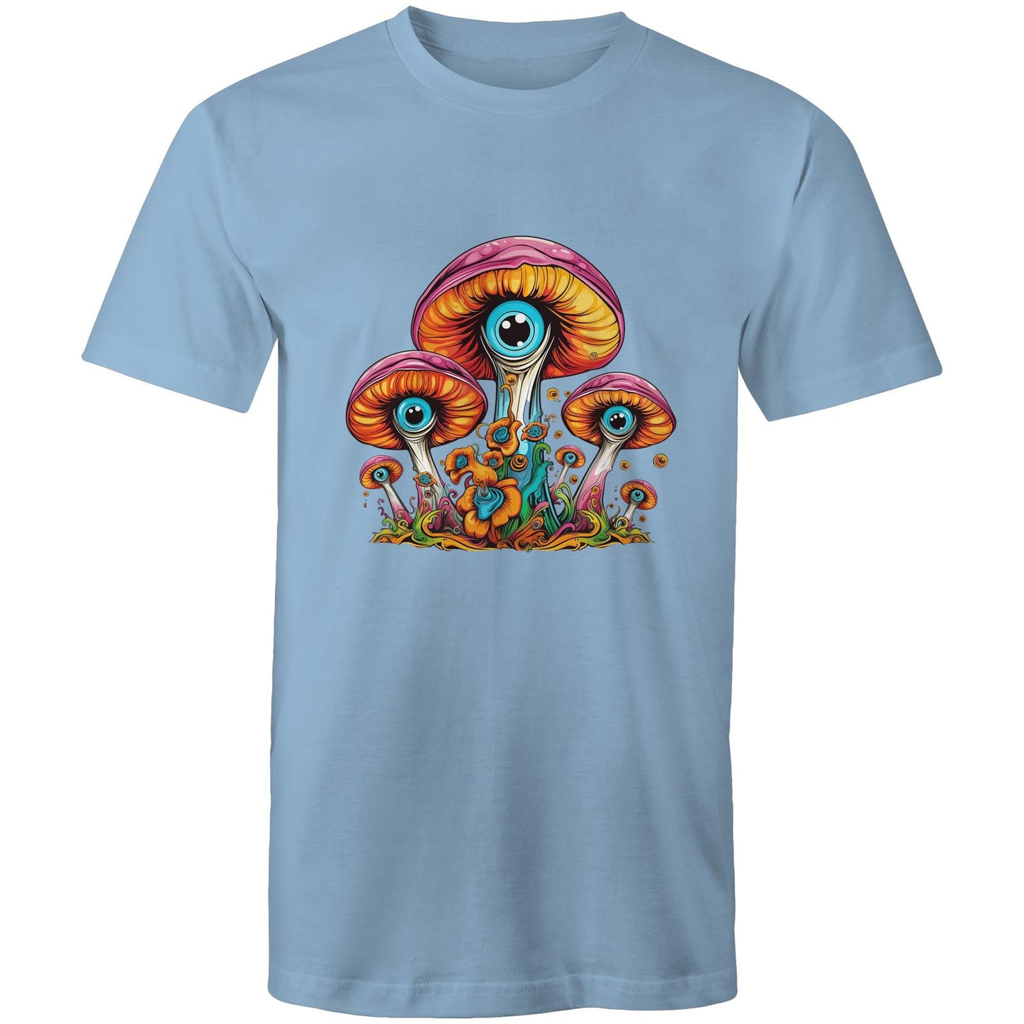 Men's Earthfolk T shirt - Psychedelic Mushroom - The Crescent Moon
