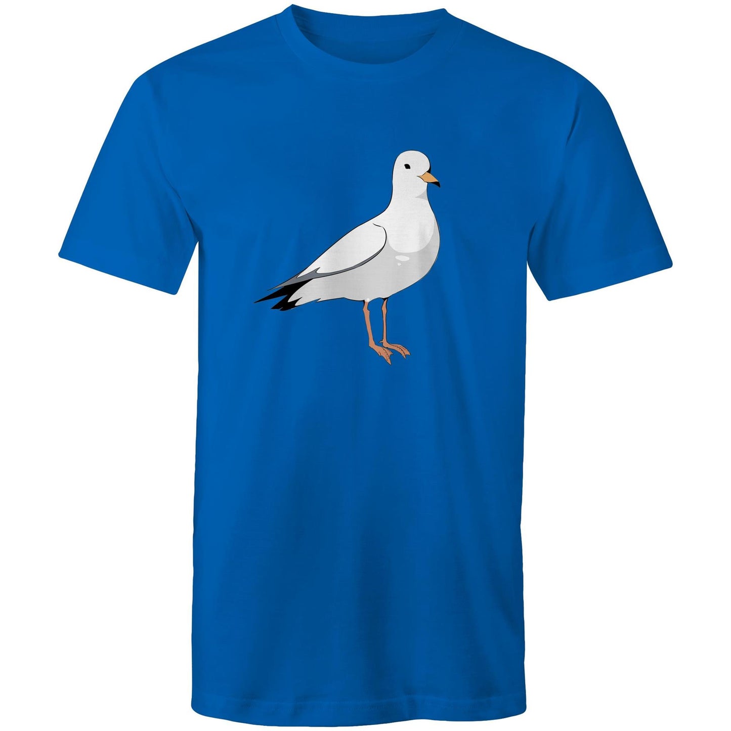 Earthfolk Printed T shirt - Mens Relaxed Fit - Steve the Seagull - The Crescent Moon